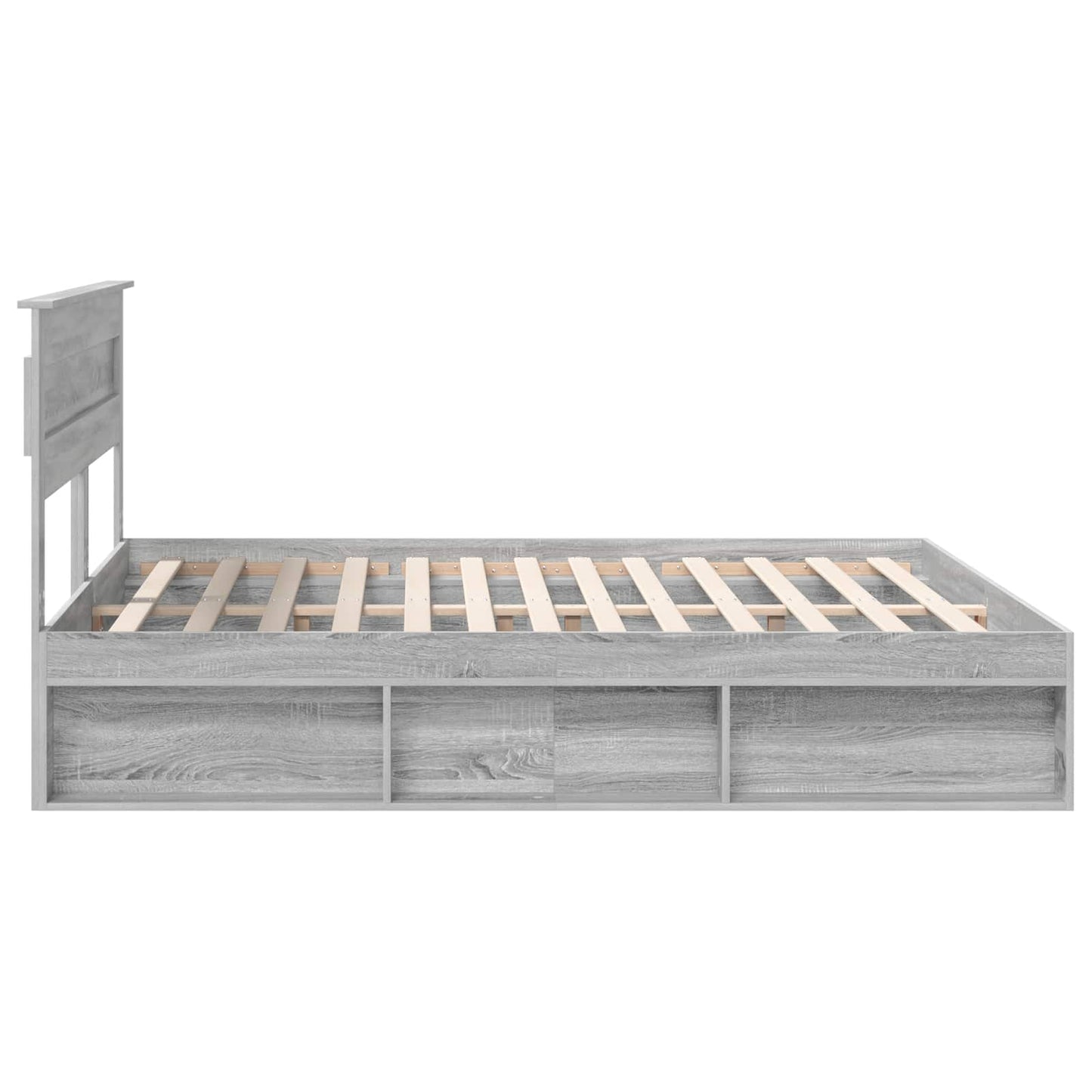 Bedframe Grijs Sonoma 180 x 200 cm Massief grenenhout is nu te koop bij PeponiXL, paradijselijk wonen!