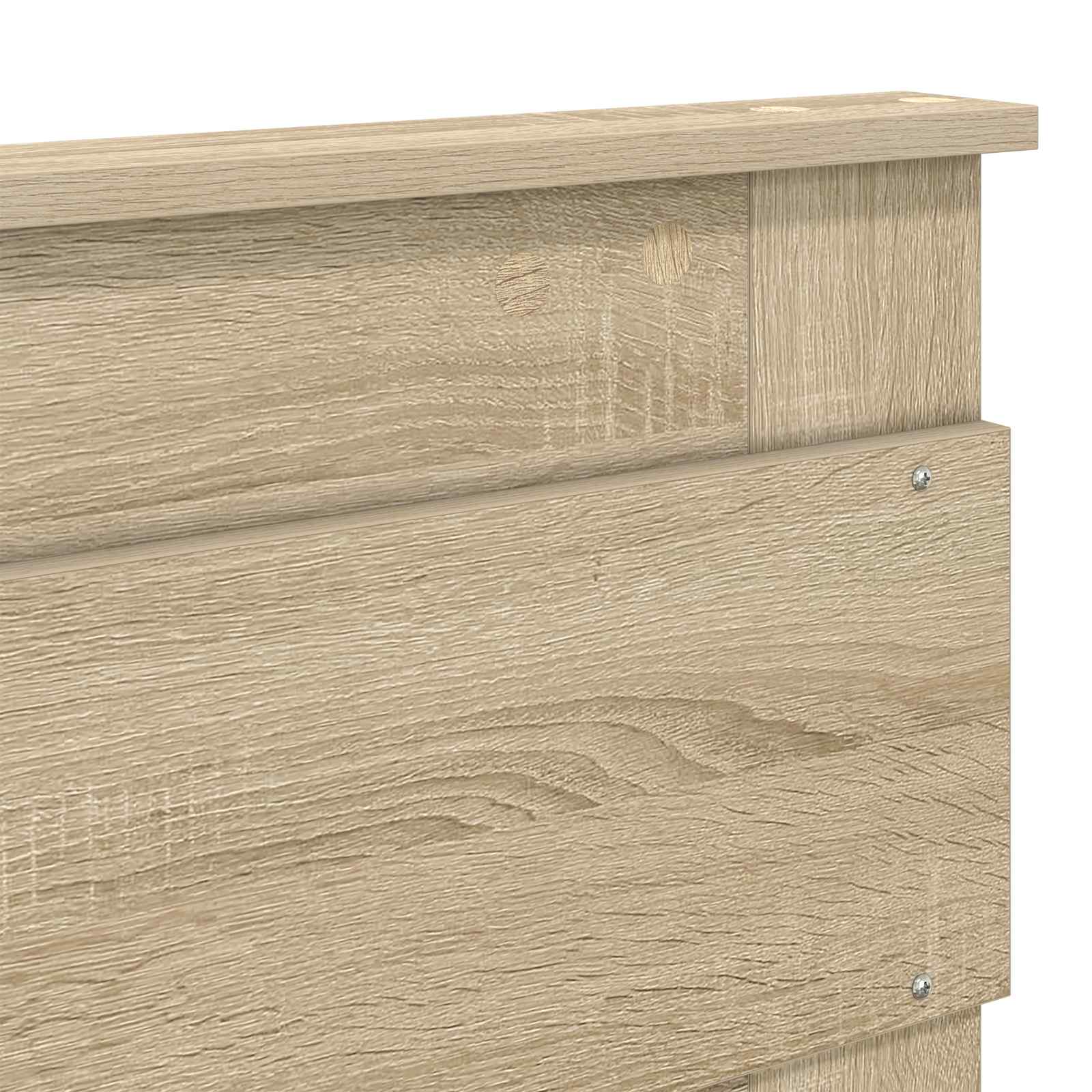 Bedframe met hoofdeinde Sonoma 160 x 200 cm Massief grenenhout is nu te koop bij PeponiXL, paradijselijk wonen!