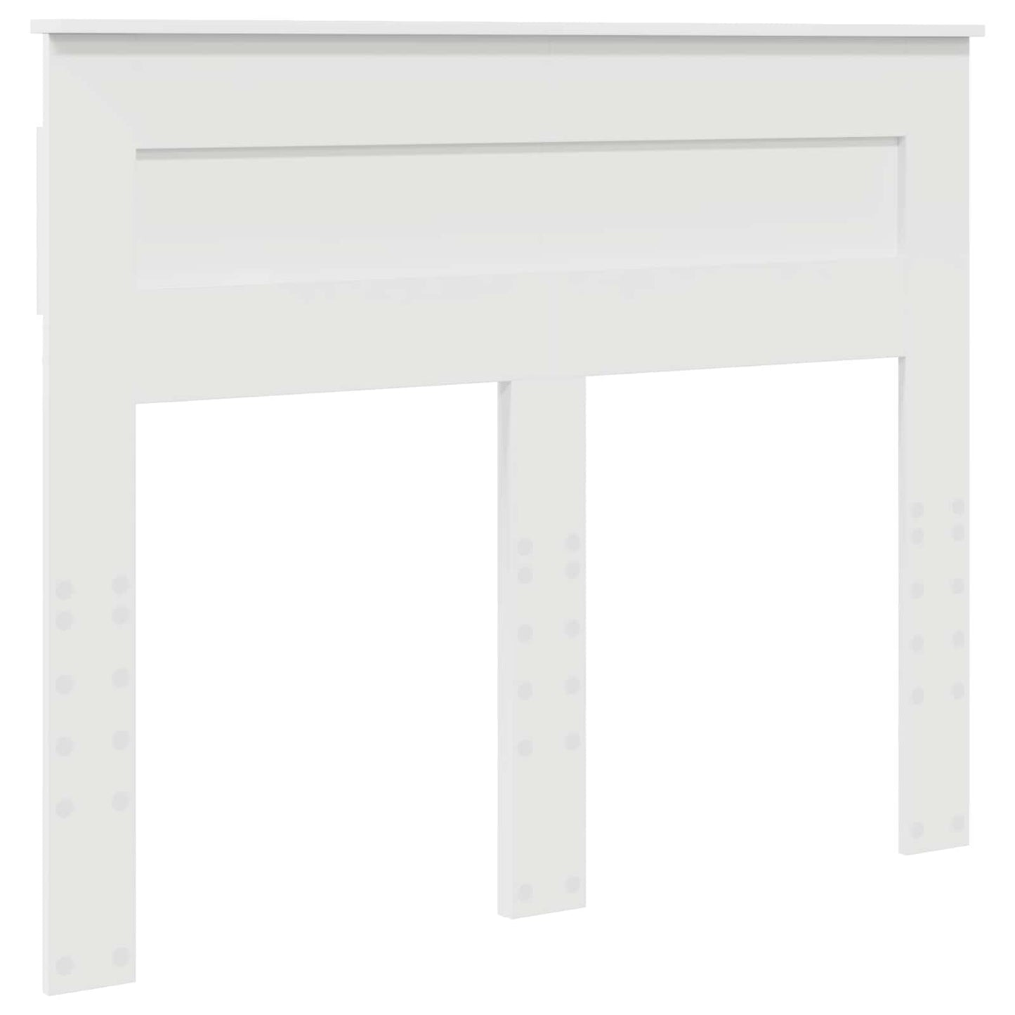 Bedframe met hoofdeinde Wit 120 x 190 cm Massief grenenhout is nu te koop bij PeponiXL, paradijselijk wonen!