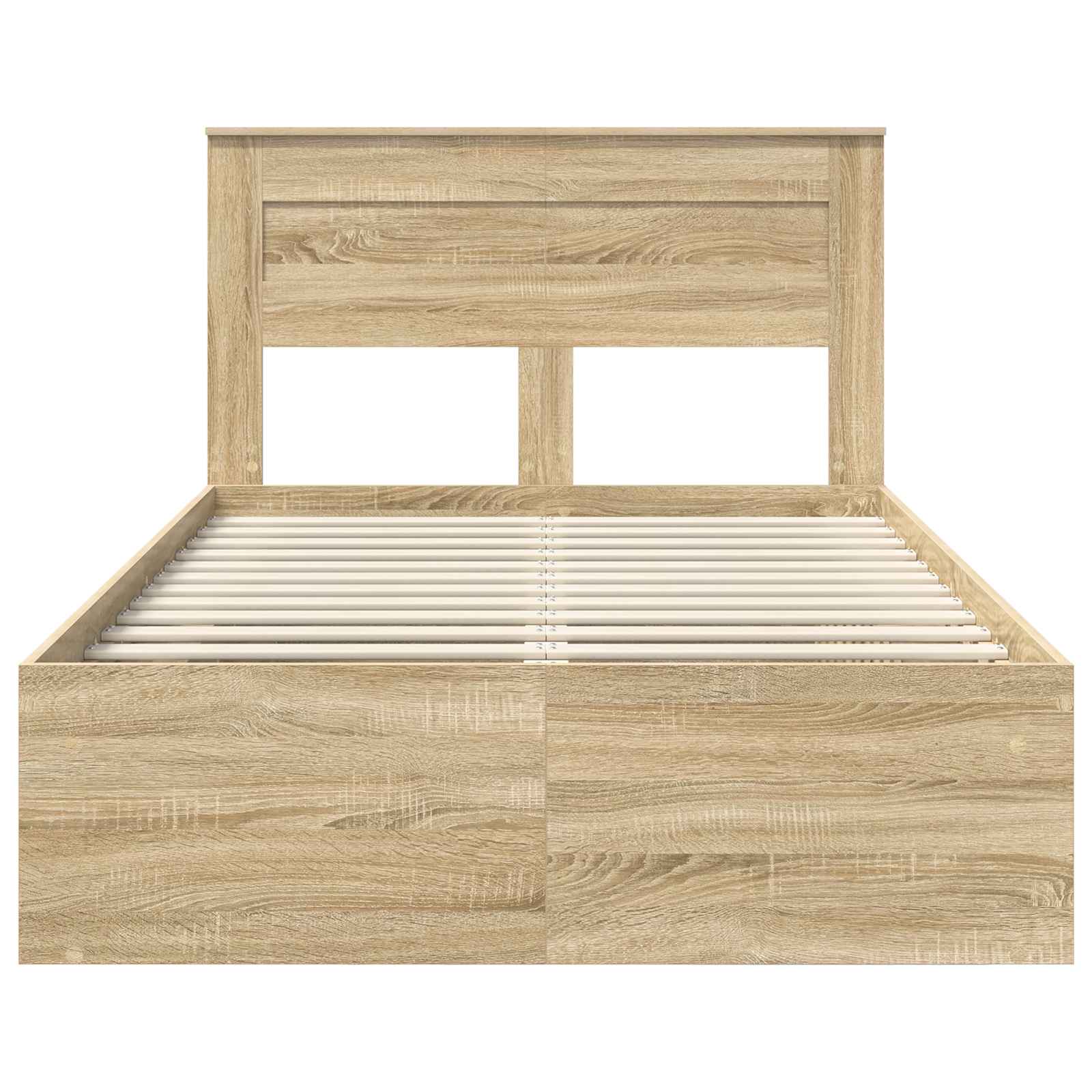 Bedframe met hoofdeinde Sonoma 120 x 190 cm Massief grenenhout is nu te koop bij PeponiXL, paradijselijk wonen!