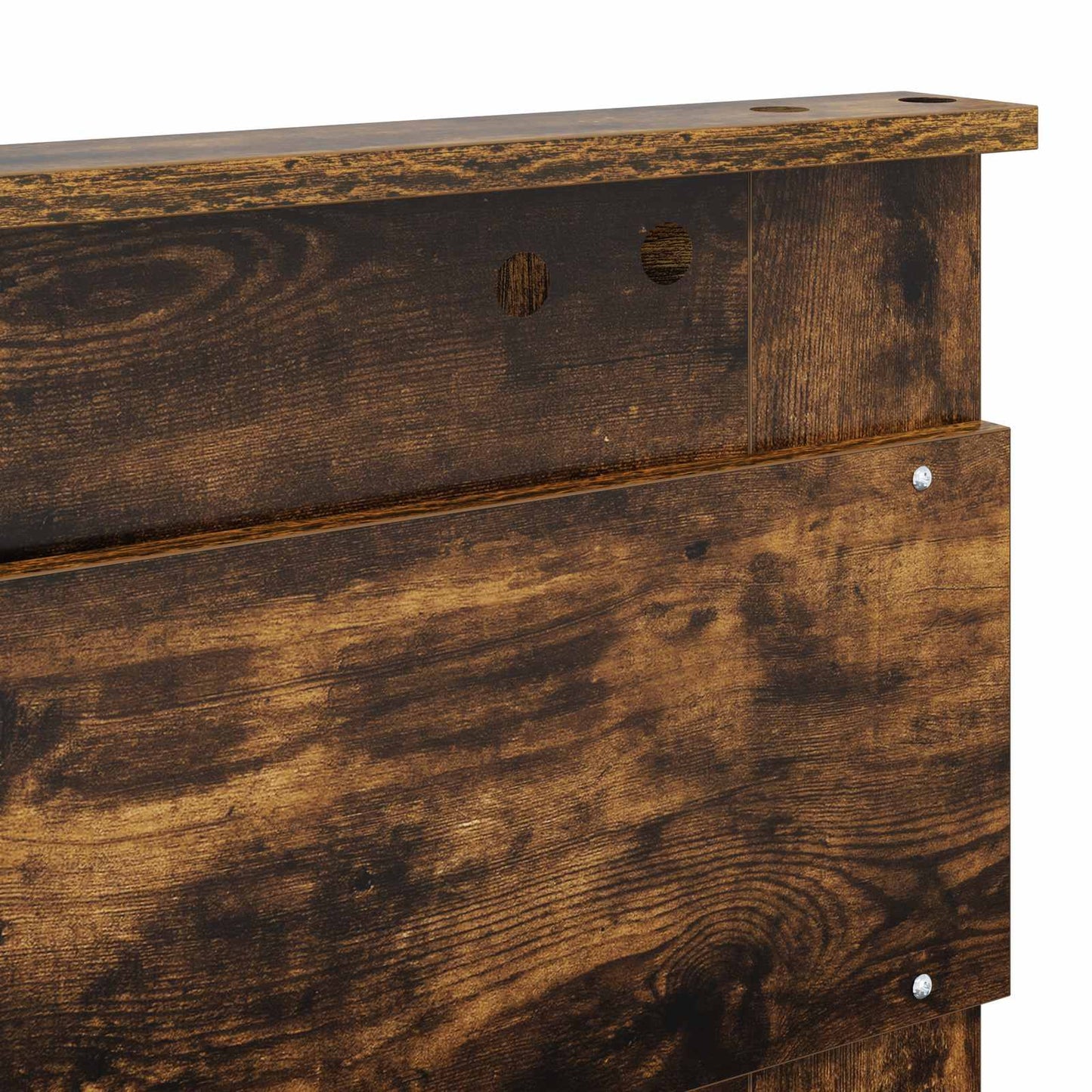 Bedframe Gerookt eiken 120 x 190 cm Massief grenenhout is nu te koop bij PeponiXL, paradijselijk wonen!