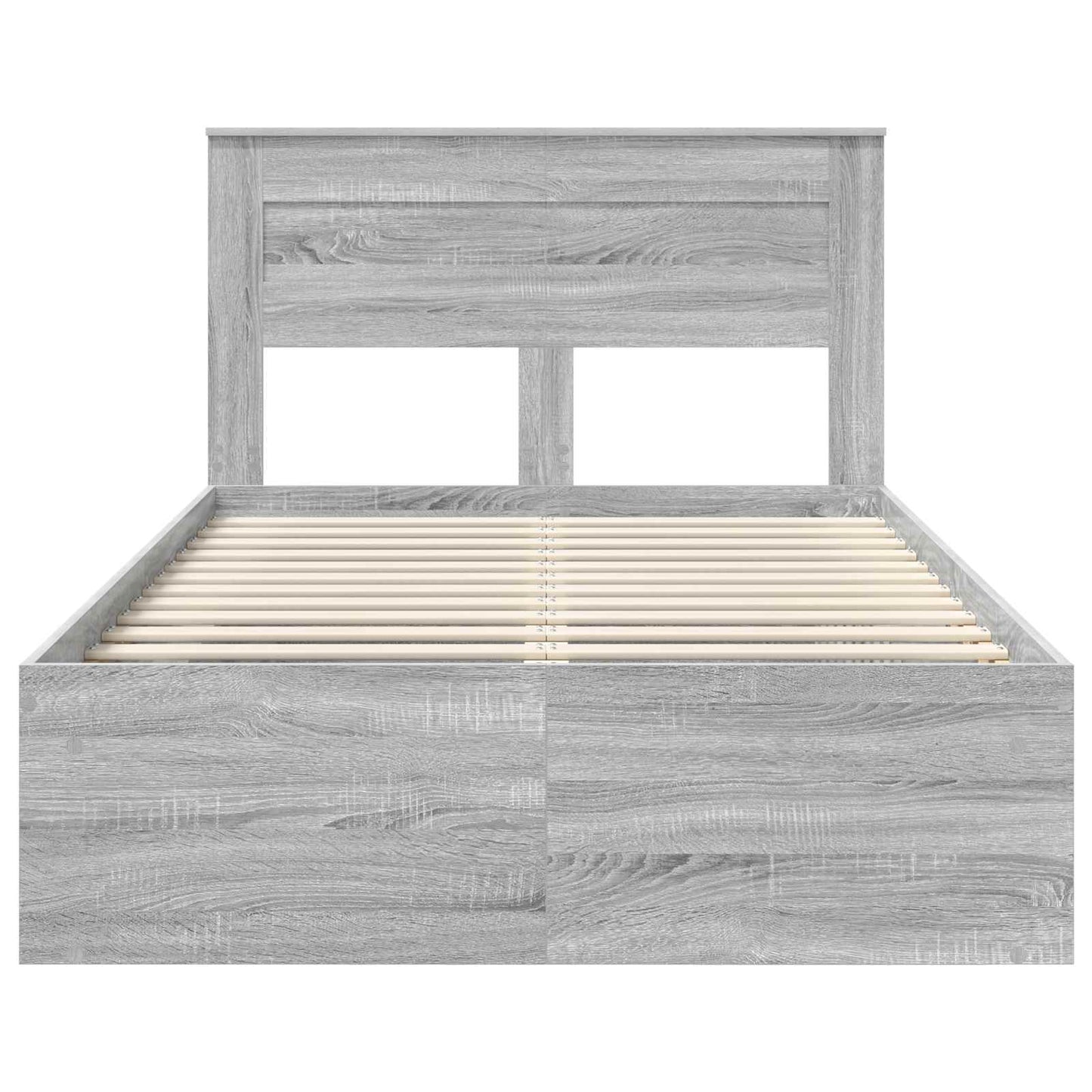 Bedframe Grijs Sonoma 120 x 190 cm Massief grenenhout is nu te koop bij PeponiXL, paradijselijk wonen!