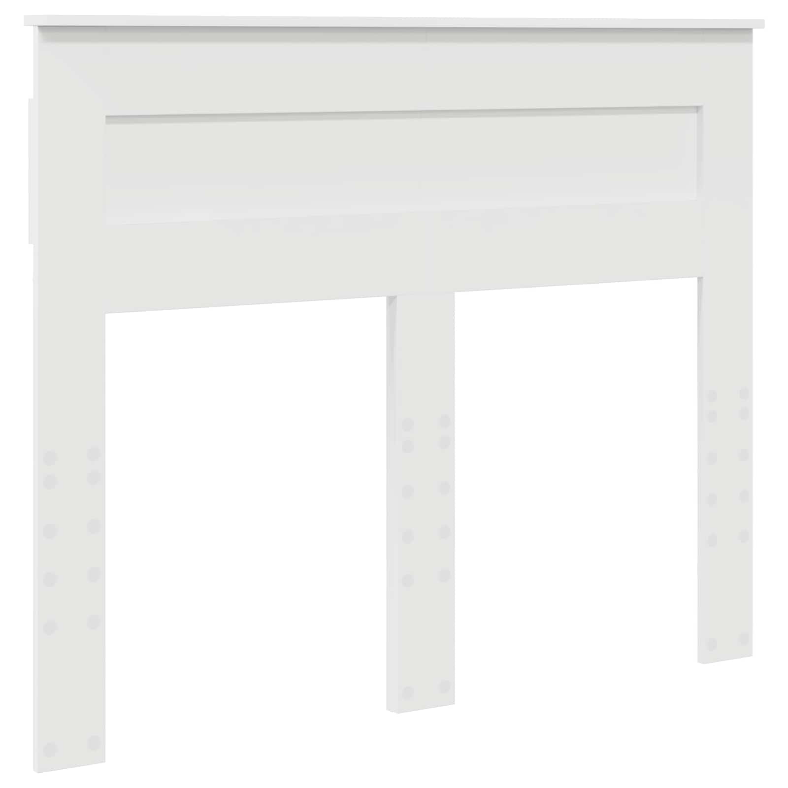 Bedframe met hoofdeinde Wit 120 x 200 cm Massief grenenhout is nu te koop bij PeponiXL, paradijselijk wonen!