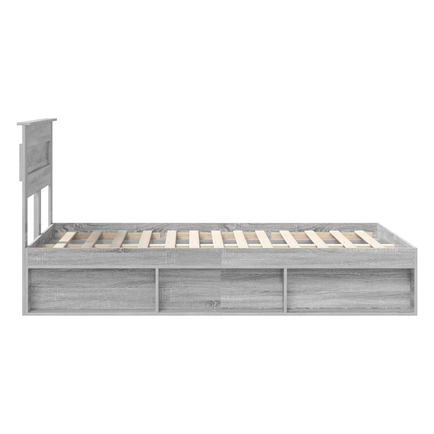 Bedframe Grijs Sonoma 120 x 200 cm Massief grenenhout is nu te koop bij PeponiXL, paradijselijk wonen!