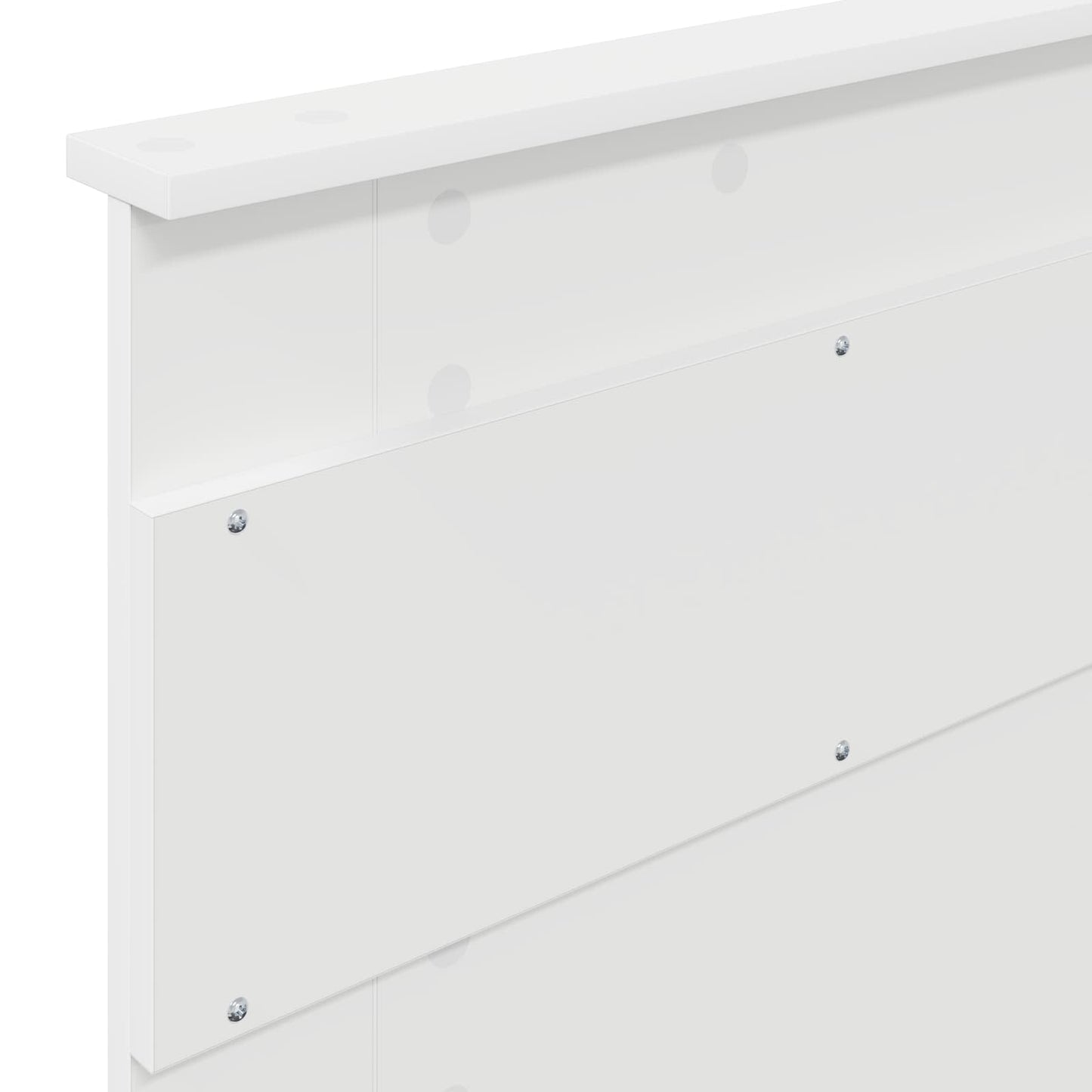 Bedframe met hoofdeinde Wit 100 x 200 cm Massief grenenhout is nu te koop bij PeponiXL, paradijselijk wonen!