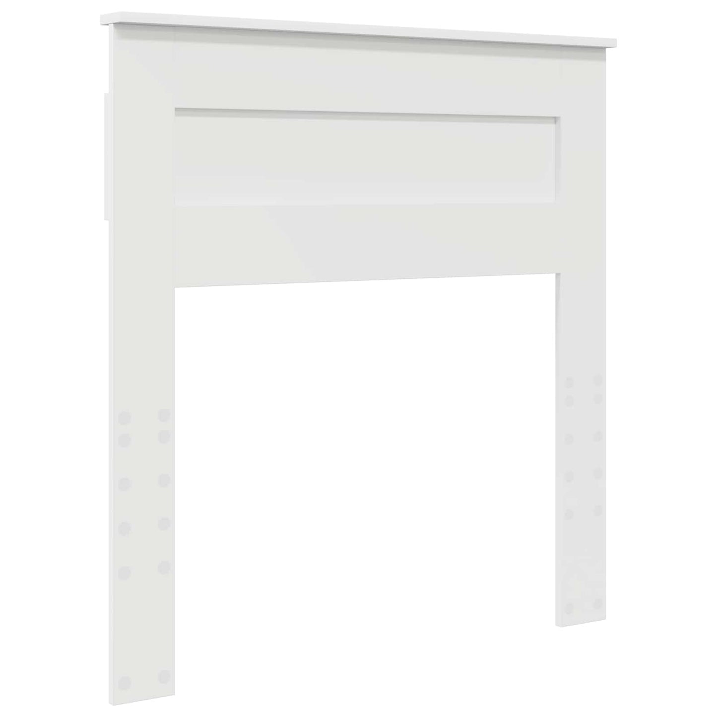 Bedframe met hoofdeinde Wit 100 x 200 cm Massief grenenhout is nu te koop bij PeponiXL, paradijselijk wonen!
