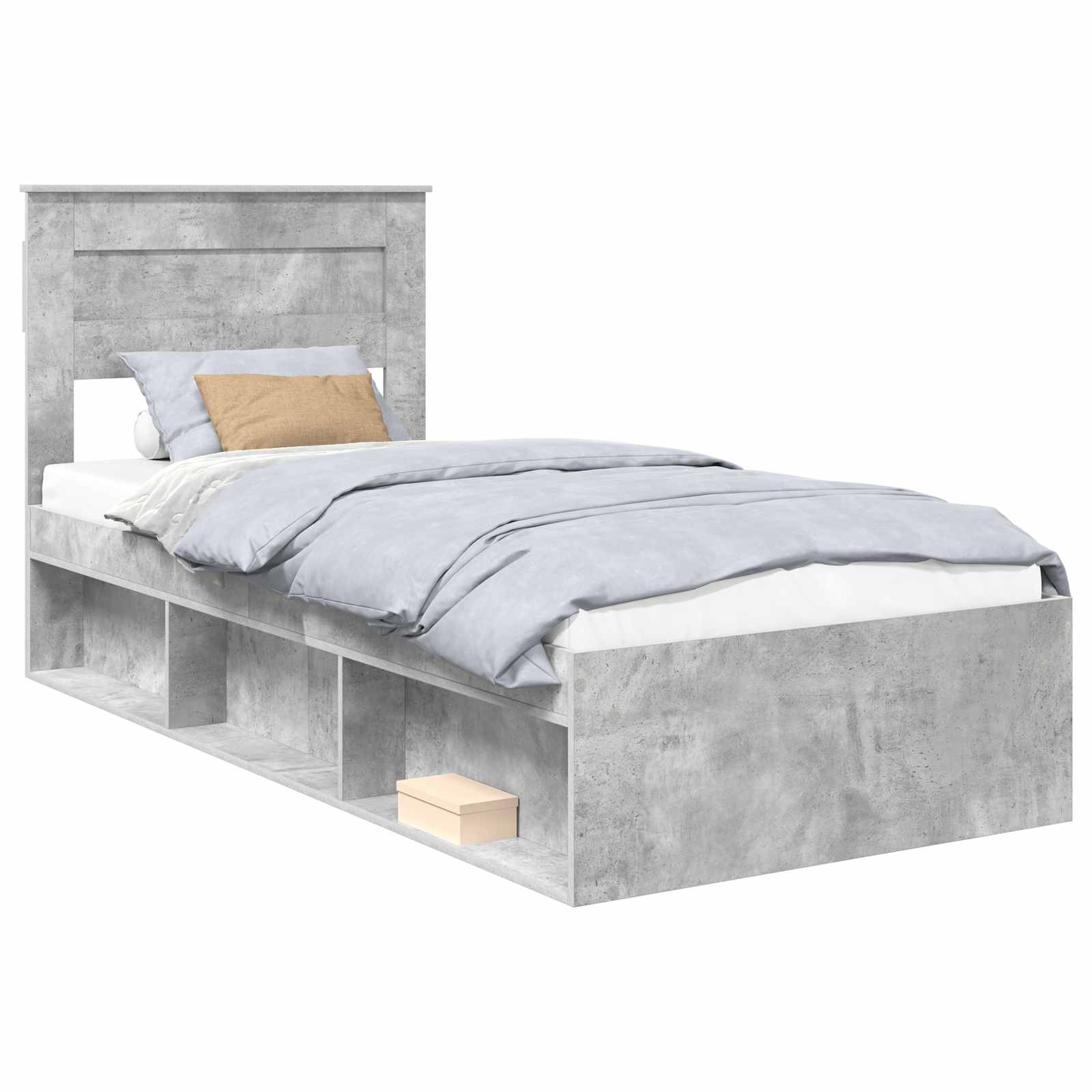 Bedframe Concerte Grijs 100 x 200 cm Massief grenenhout is nu te koop bij PeponiXL, paradijselijk wonen!