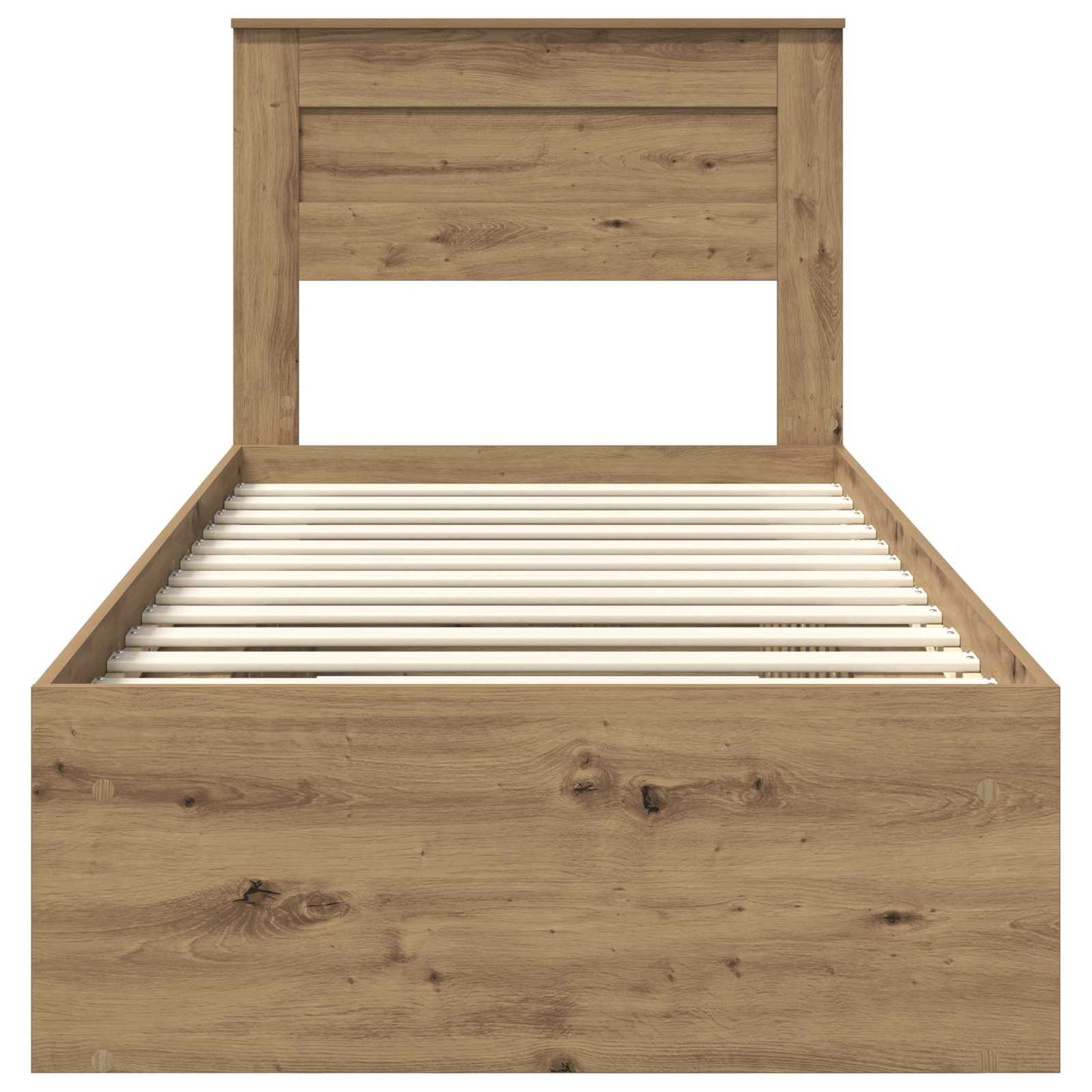 Bedframe Ambachtelijk eiken 100 x 200 cm Massief grenenhout is nu te koop bij PeponiXL, paradijselijk wonen!