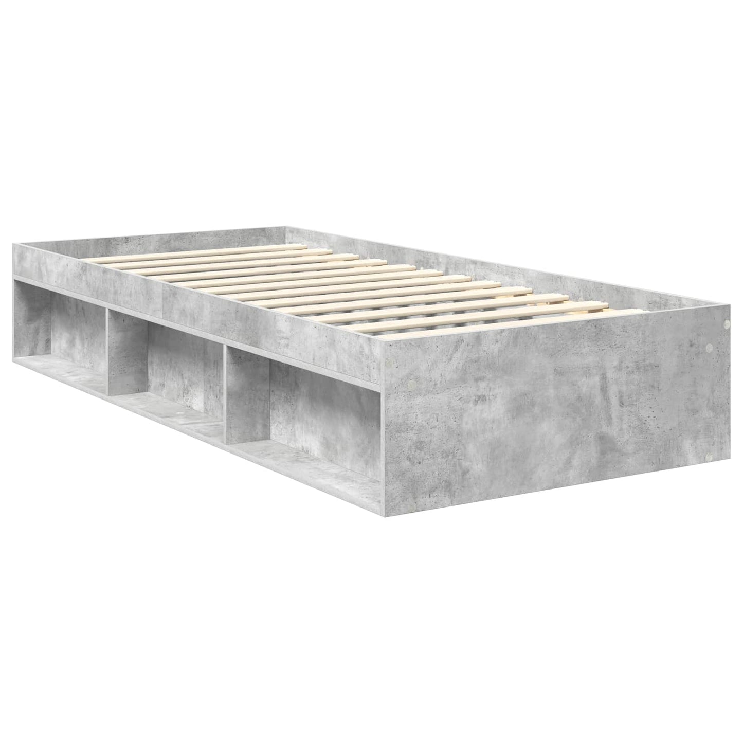 Bedframe Concerte Grijs 90 x 190 cm Massief grenenhout is nu te koop bij PeponiXL, paradijselijk wonen!