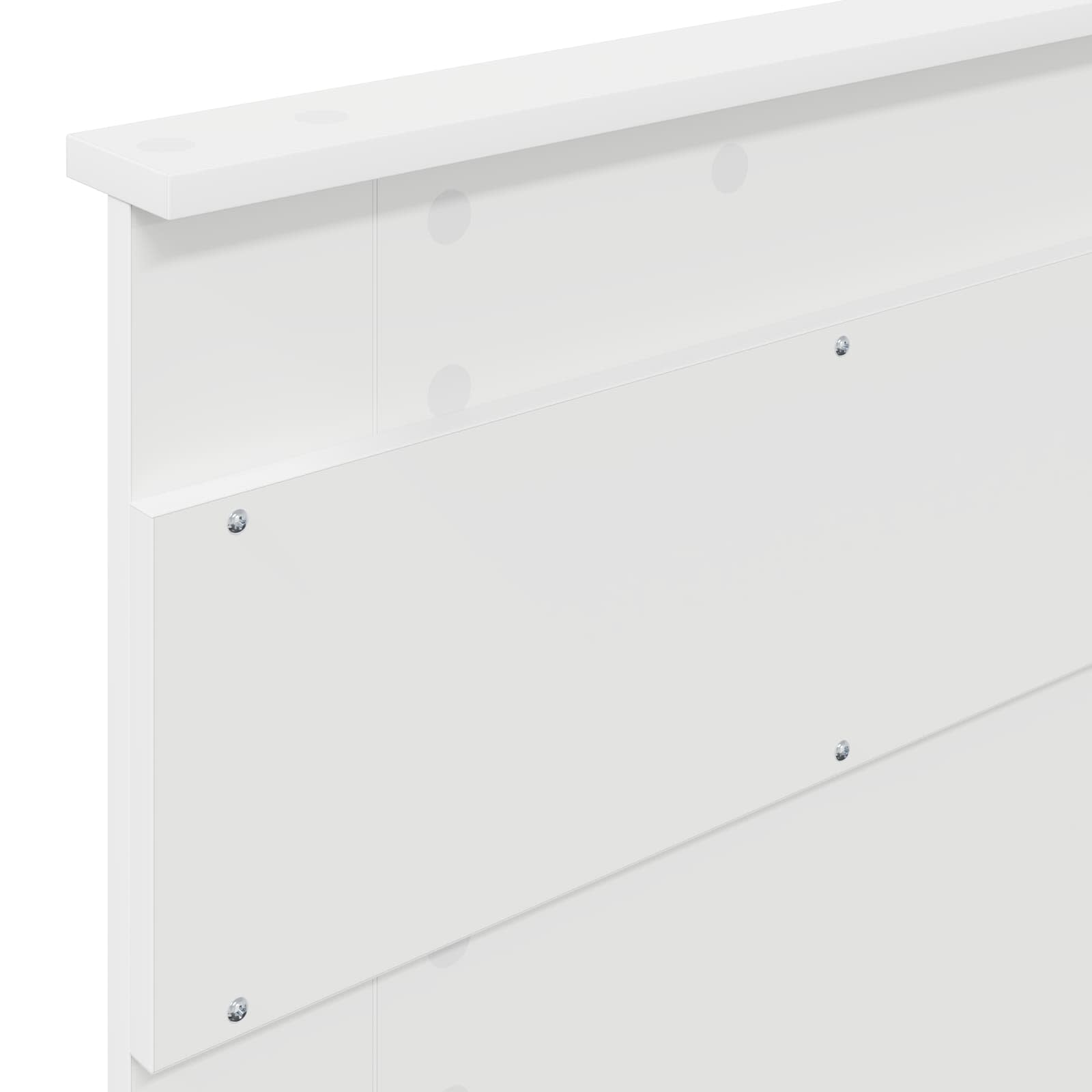 Bedframe met hoofdeinde Wit 75 x 190 cm Massief grenenhout is nu te koop bij PeponiXL, paradijselijk wonen!