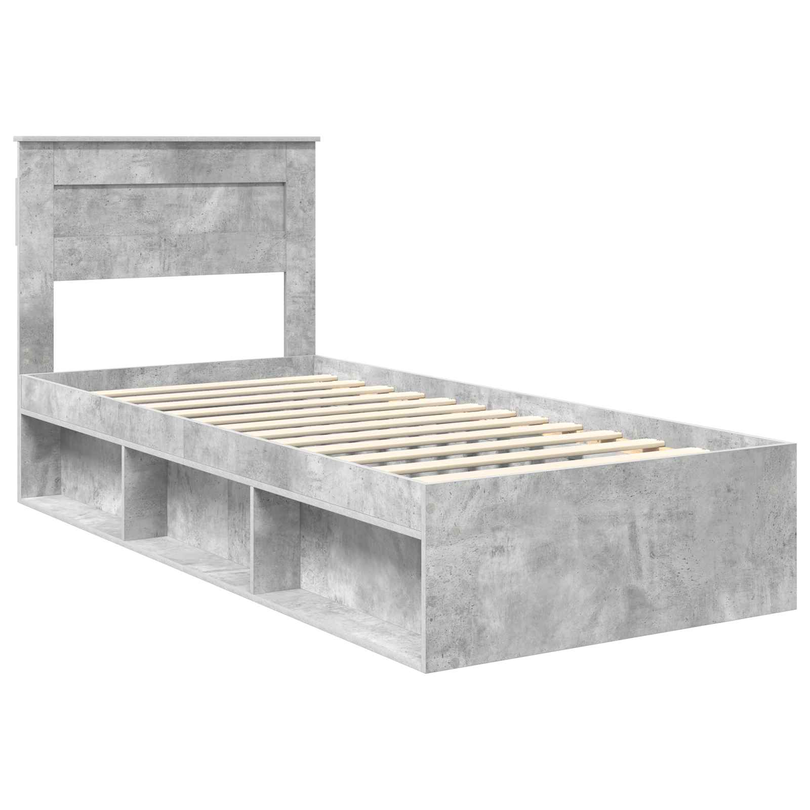 Bedframe Concerte Grijs 75 x 190 cm Massief grenenhout is nu te koop bij PeponiXL, paradijselijk wonen!