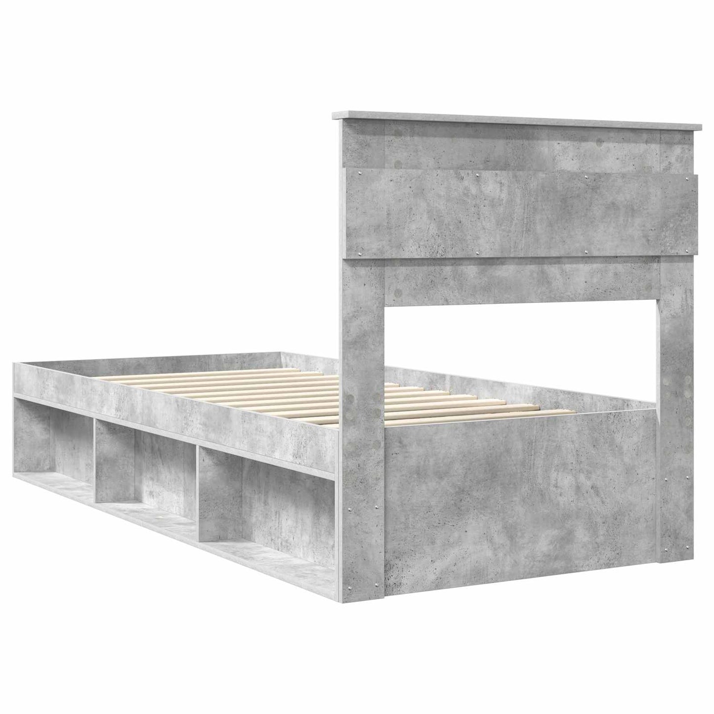 Bedframe Concerte Grijs 75 x 190 cm Massief grenenhout is nu te koop bij PeponiXL, paradijselijk wonen!
