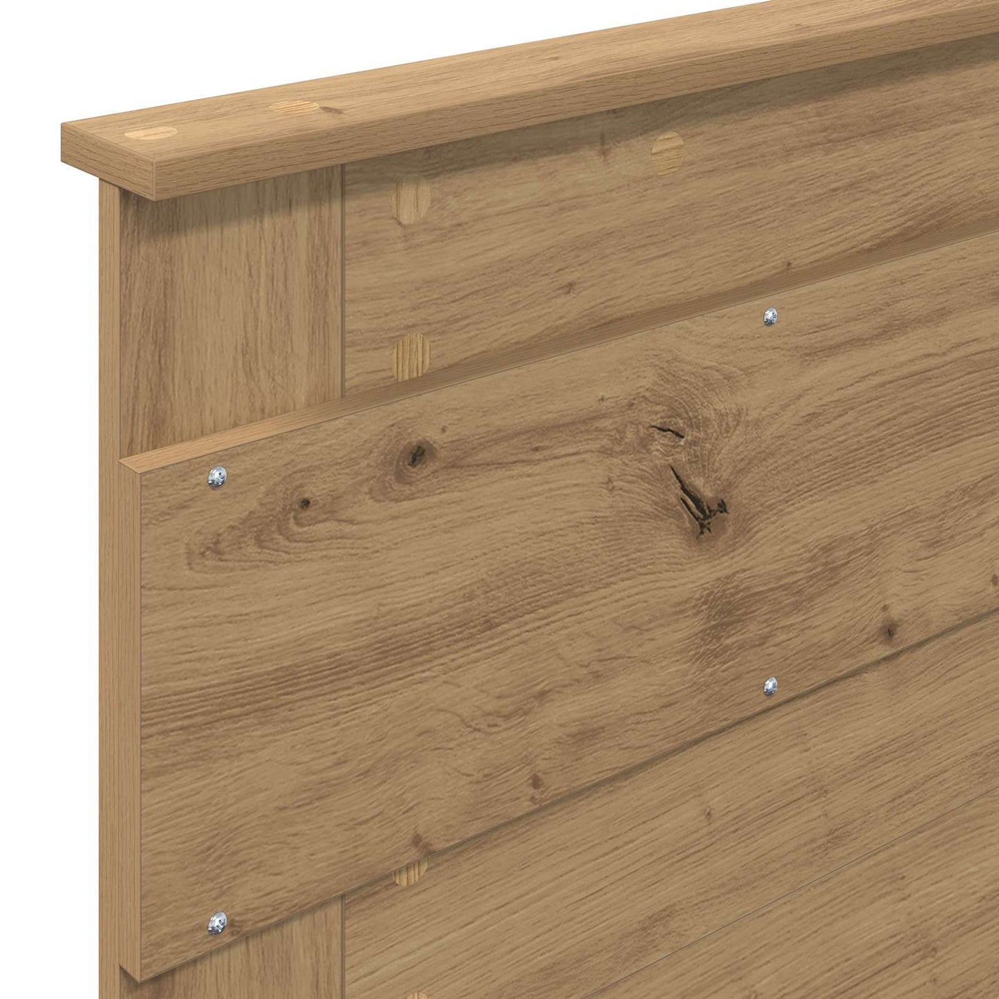 Bedframe Ambachtelijk eiken 75 x 190 cm Massief grenenhout is nu te koop bij PeponiXL, paradijselijk wonen!