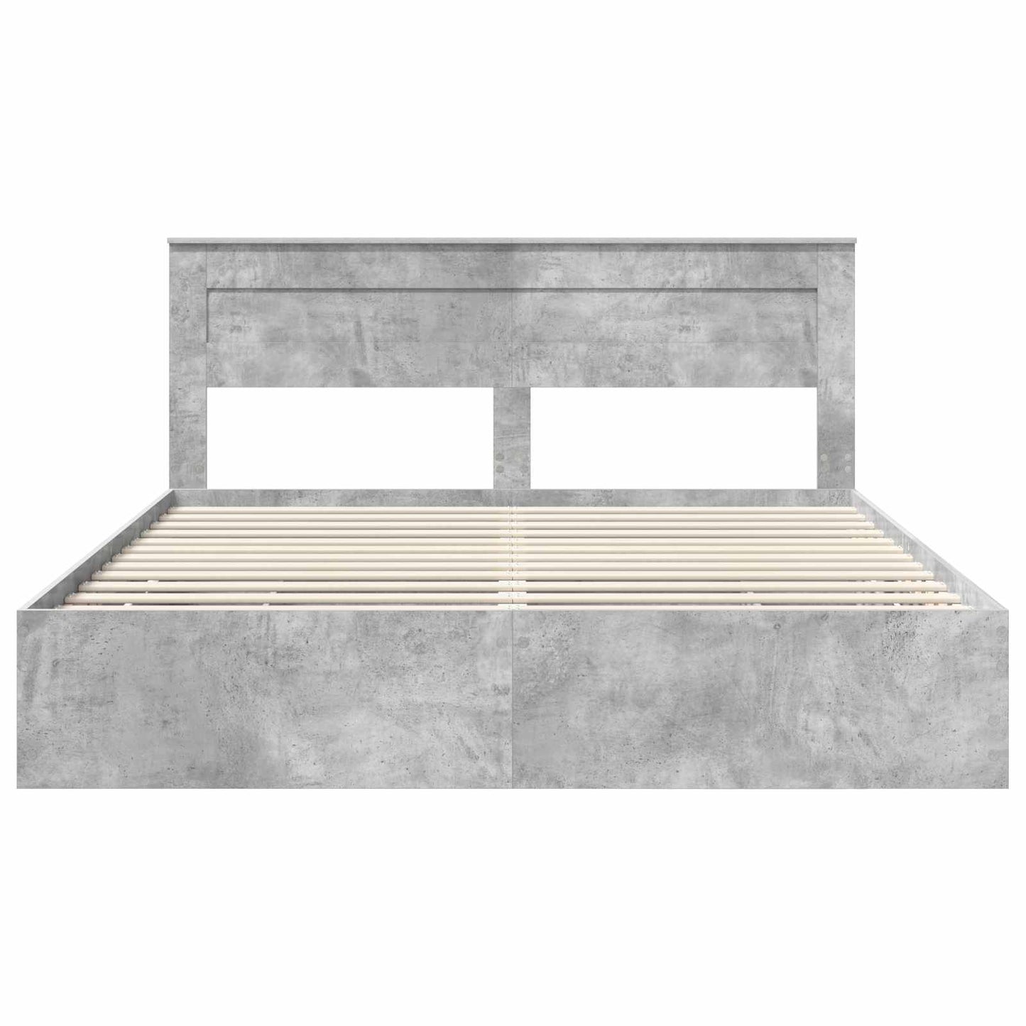 Bedframe met lade Beton Grijs 200 x 200 cm Ingenieurshout is nu te koop bij PeponiXL, paradijselijk wonen!
