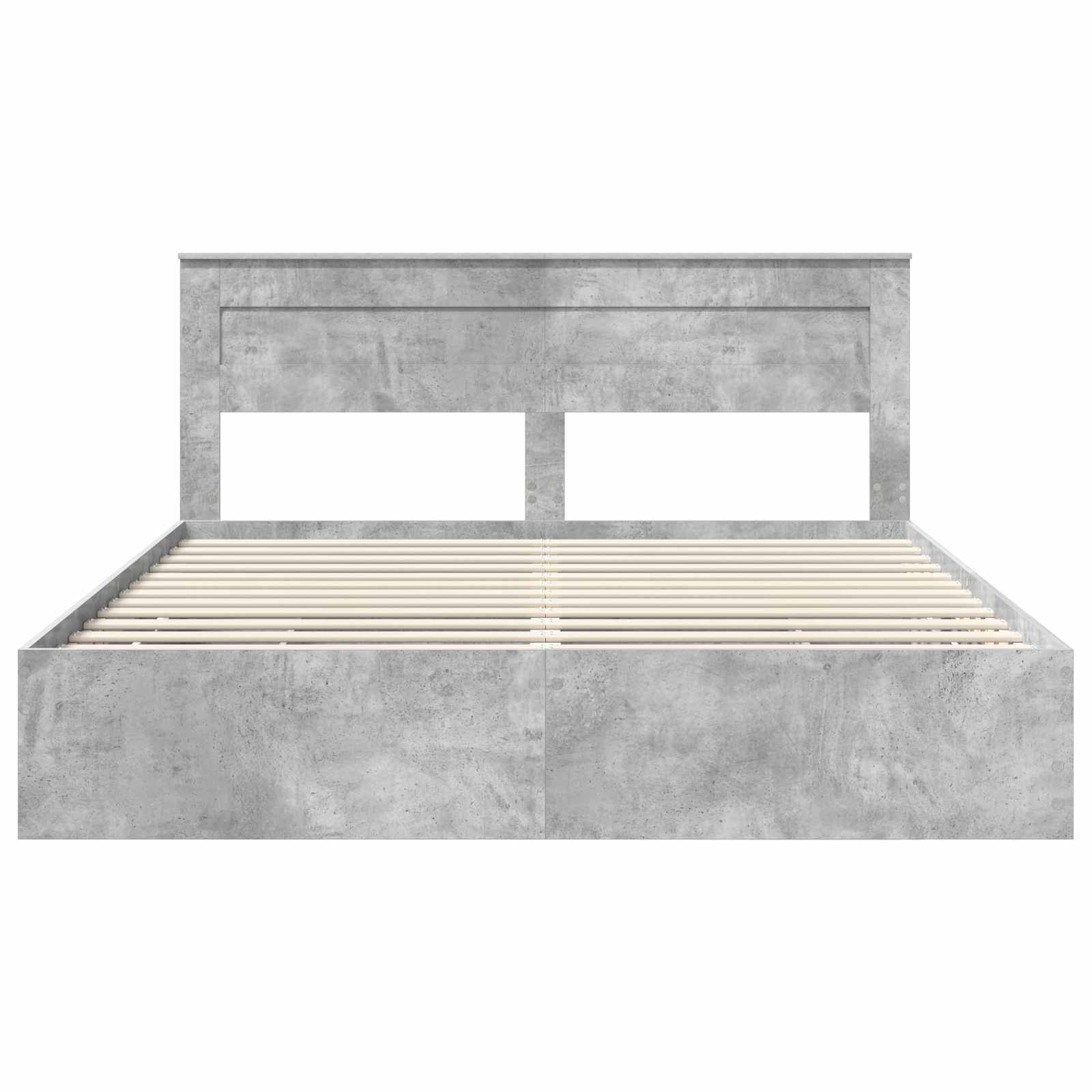 Bedframe met lade Beton Grijs 200 x 200 cm Ingenieurshout is nu te koop bij PeponiXL, paradijselijk wonen!