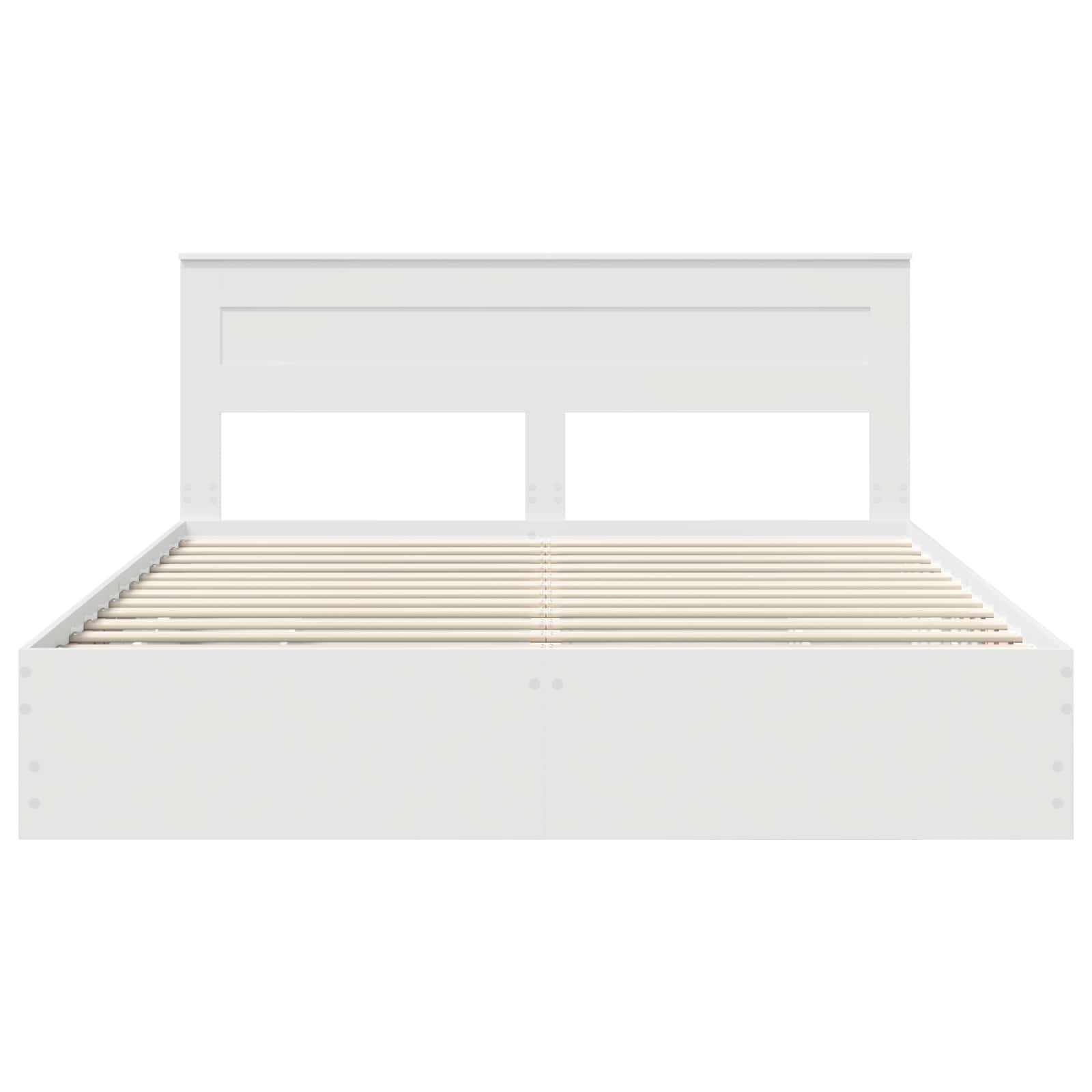 Bedframe met lade met opslag Wit 180 x 200 cm Ingenieurshout is nu te koop bij PeponiXL, paradijselijk wonen!