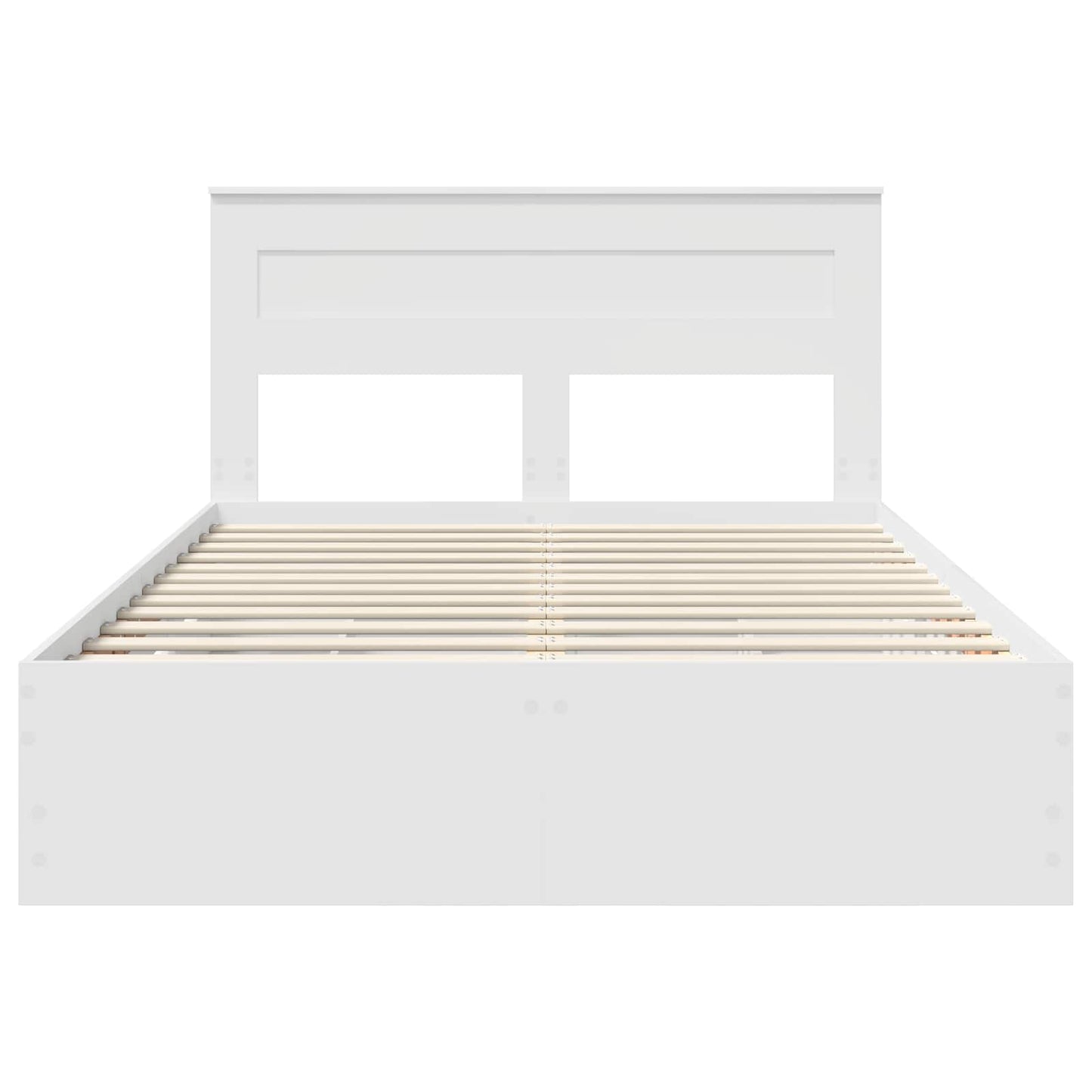 Bedframe met lade met opslag Wit 160 x 200 cm Ingenieurshout is nu te koop bij PeponiXL, paradijselijk wonen!