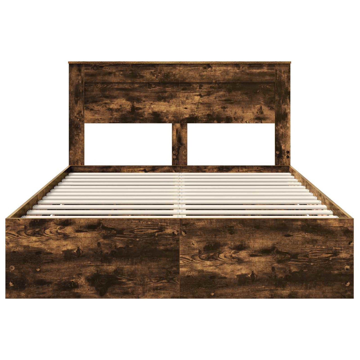 Bedframe met lade Gerookt eiken 150 x 200 cm Ingenieurshout is nu te koop bij PeponiXL, paradijselijk wonen!