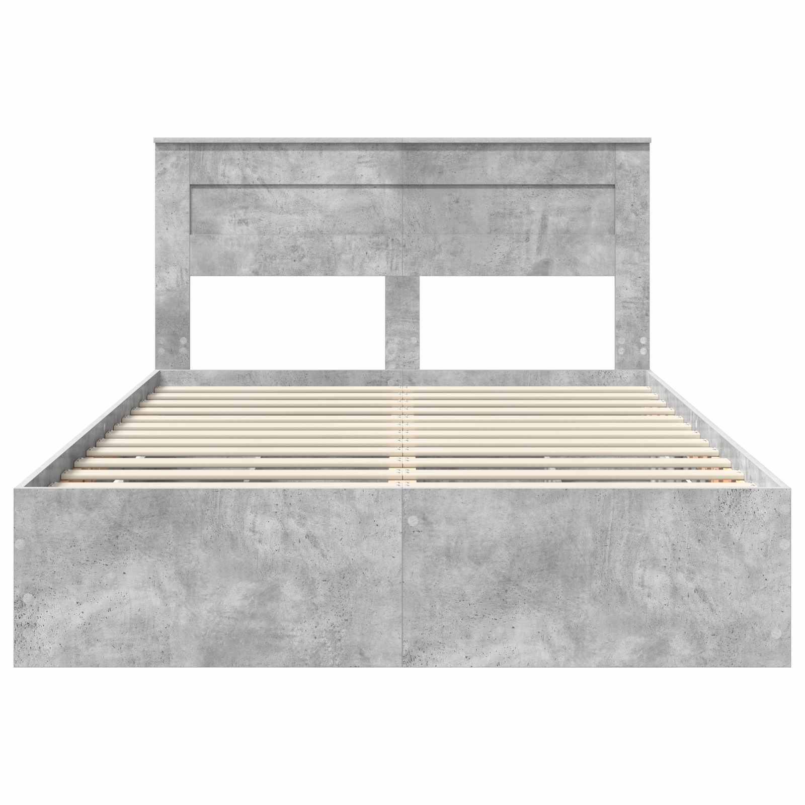 Bedframe met lade Beton Grijs 140 x 200 cm Ingenieurshout is nu te koop bij PeponiXL, paradijselijk wonen!