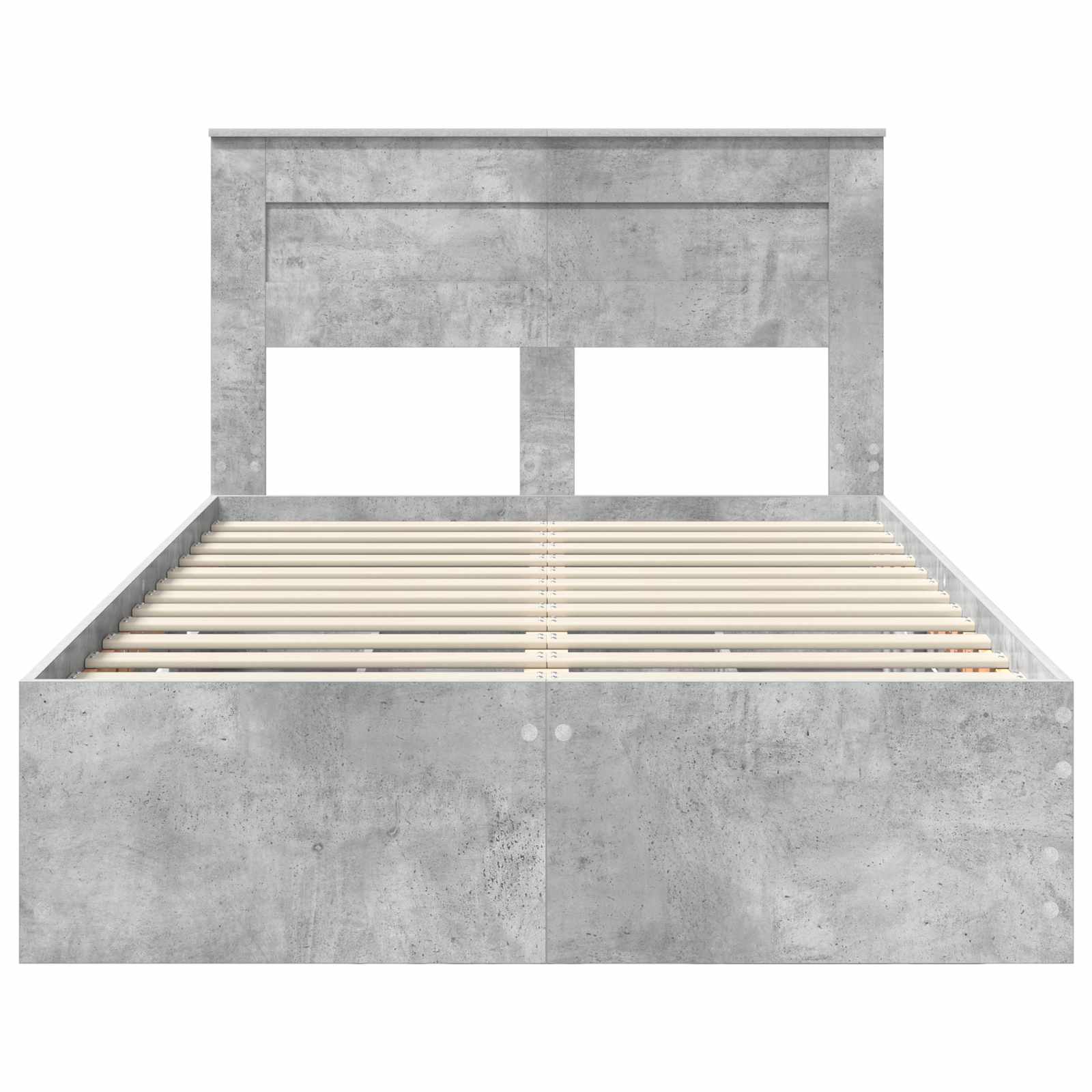 Bedframe met lade Beton Grijs 135 x 190 cm Ingenieurshout is nu te koop bij PeponiXL, paradijselijk wonen!