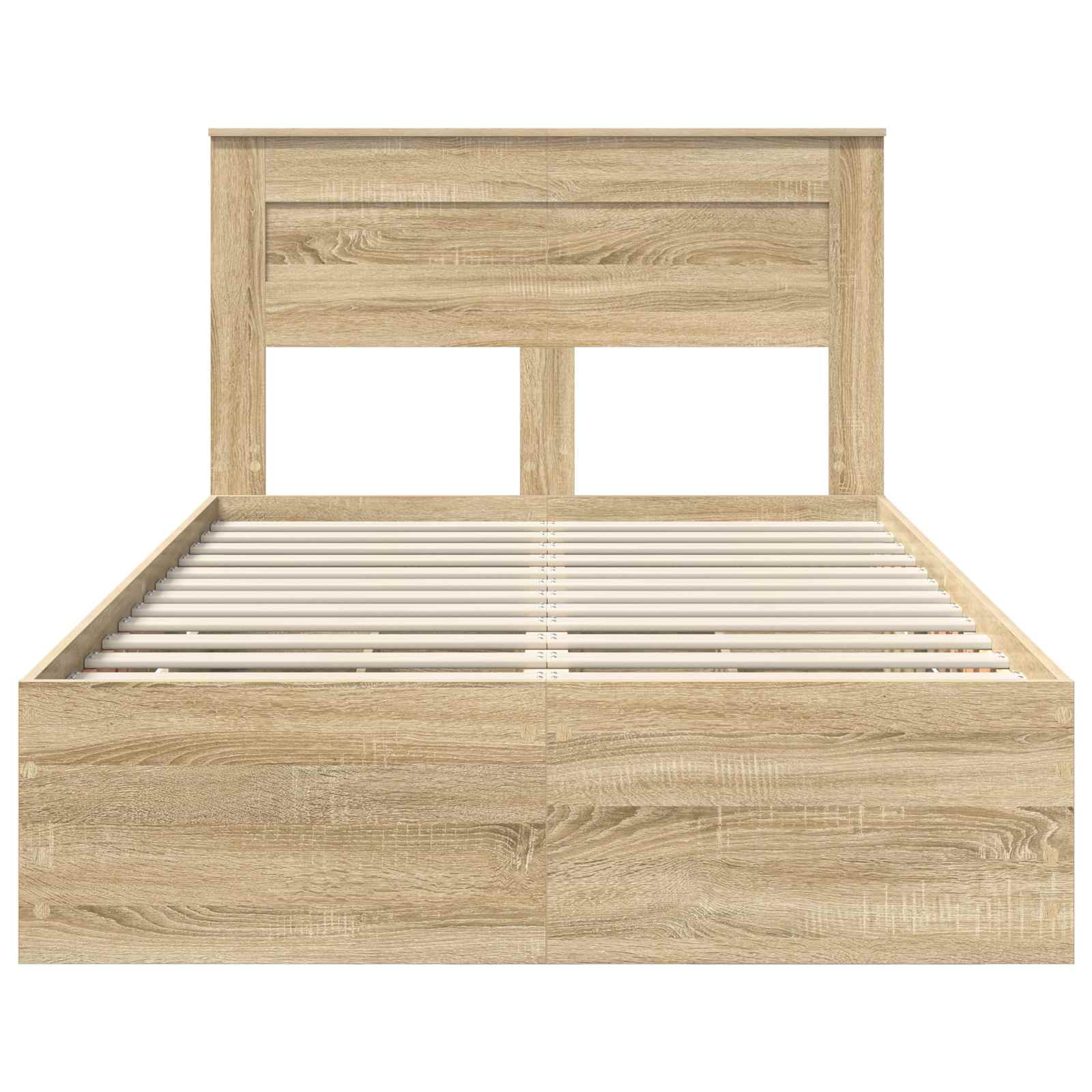 Bedframe met lade Sonoma Eiken 120 x 200 cm Ingenieurshout is nu te koop bij PeponiXL, paradijselijk wonen!