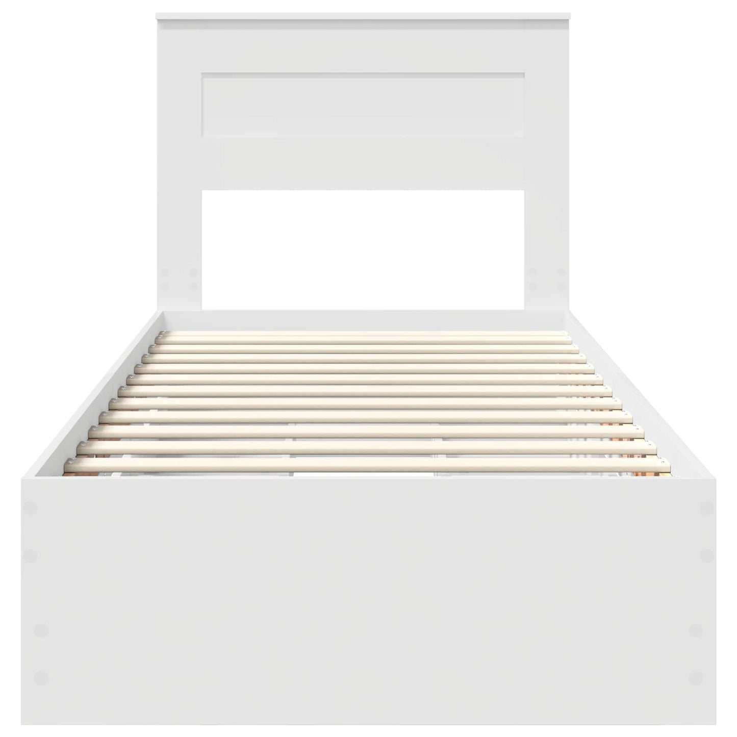 Bedframe met lade met opslag Wit 100 x 200 cm Ingenieurshout is nu te koop bij PeponiXL, paradijselijk wonen!