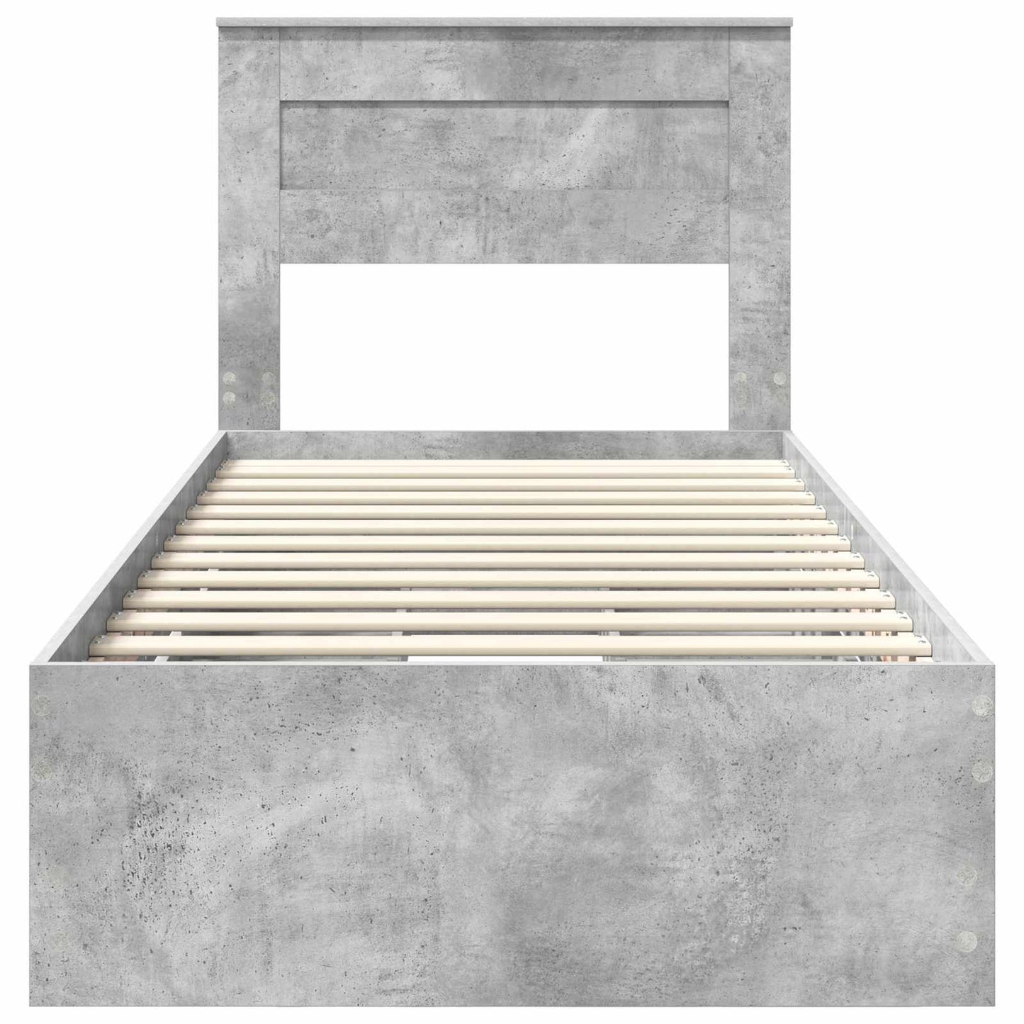 Bedframe met lade Beton Grijs 90 x 190 cm Ingenieurshout is nu te koop bij PeponiXL, paradijselijk wonen!
