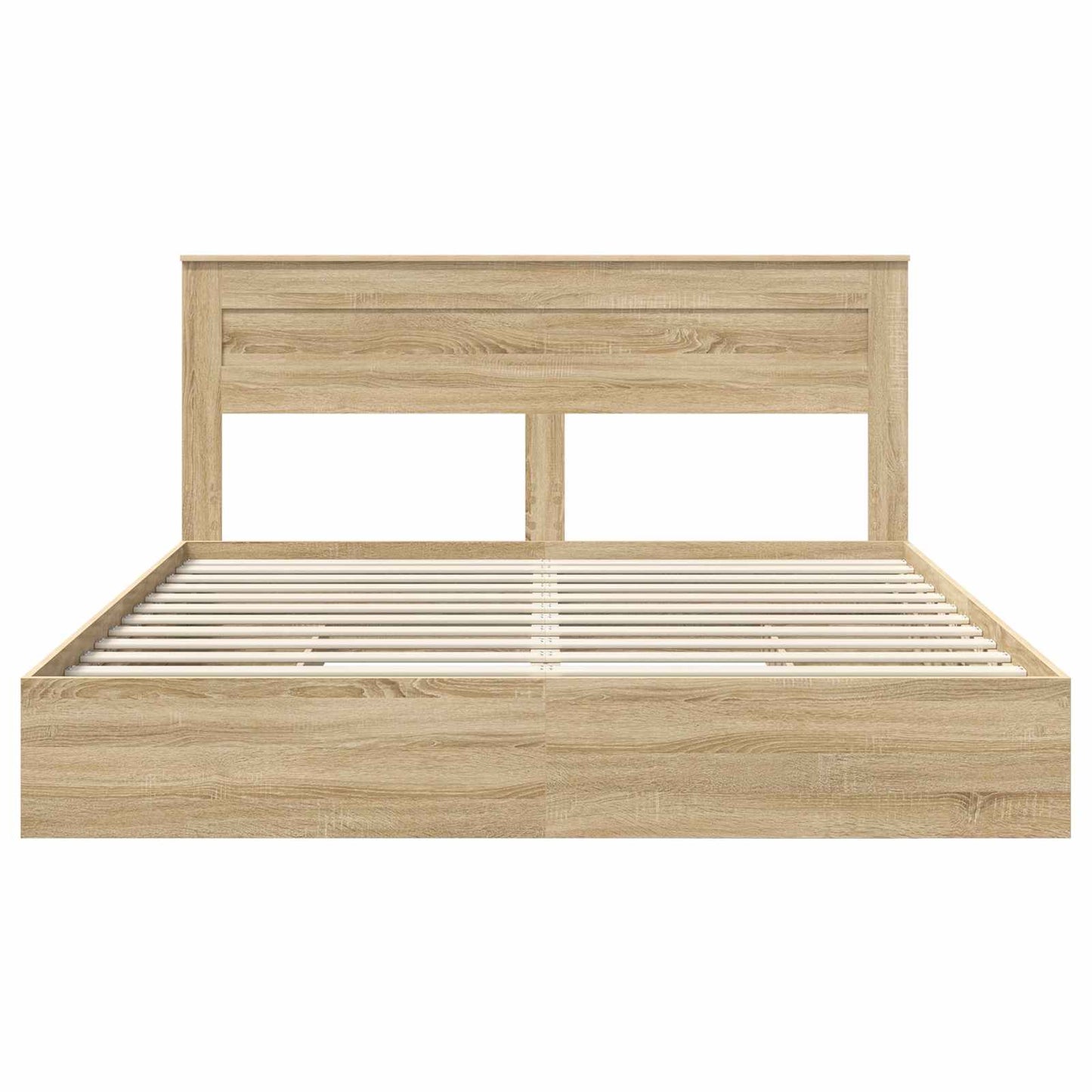 Opslag bed met lade Sonoma Eiken 180 x 200 cm Bewerkt hout is nu te koop bij PeponiXL, paradijselijk wonen!