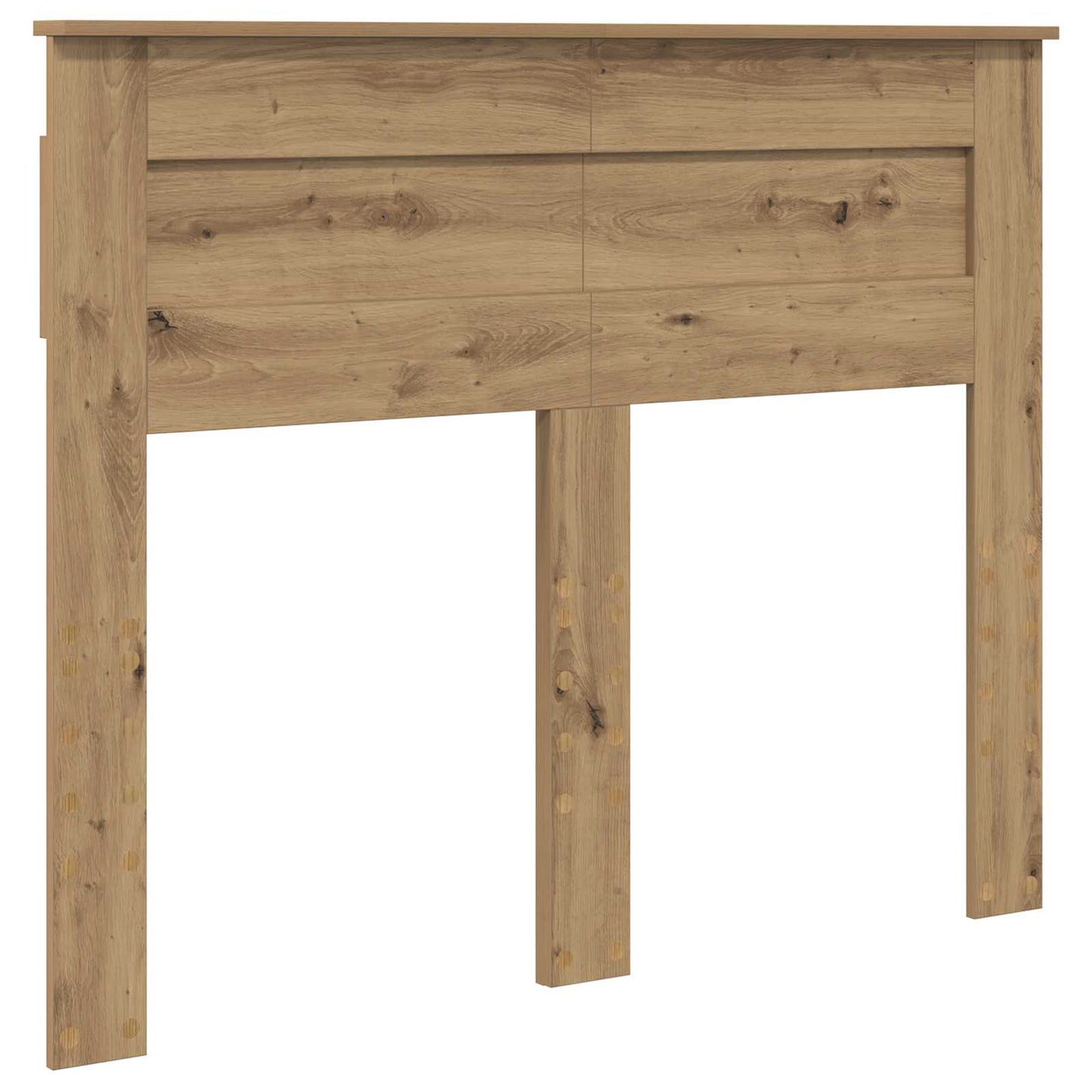 Bedframe met hoofdeinde Artisan Eiken 120 x 190 cm Bewerkt hout is nu te koop bij PeponiXL, paradijselijk wonen!