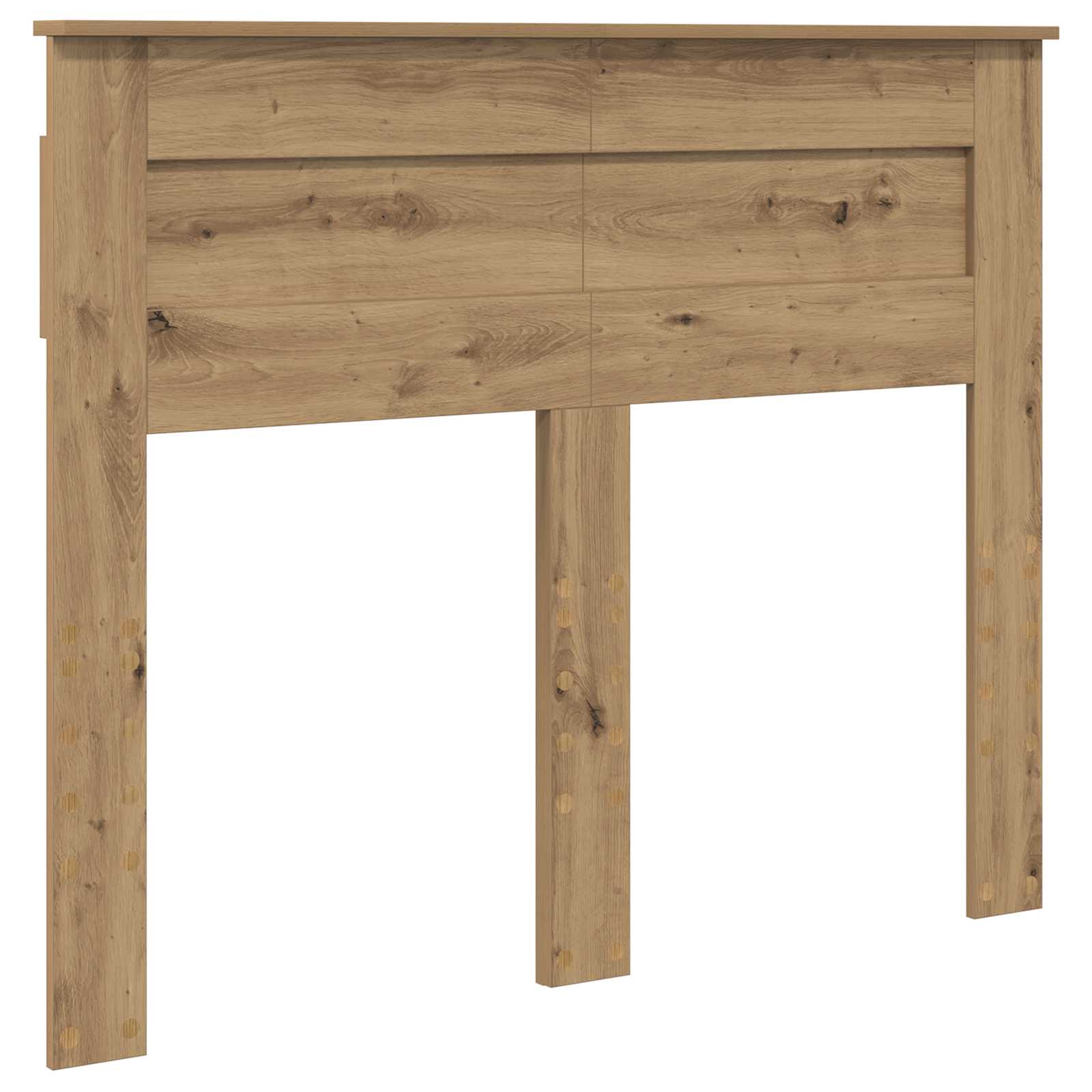 Bedframe met hoofdeinde Artisan Eiken 120 x 190 cm Bewerkt hout is nu te koop bij PeponiXL, paradijselijk wonen!