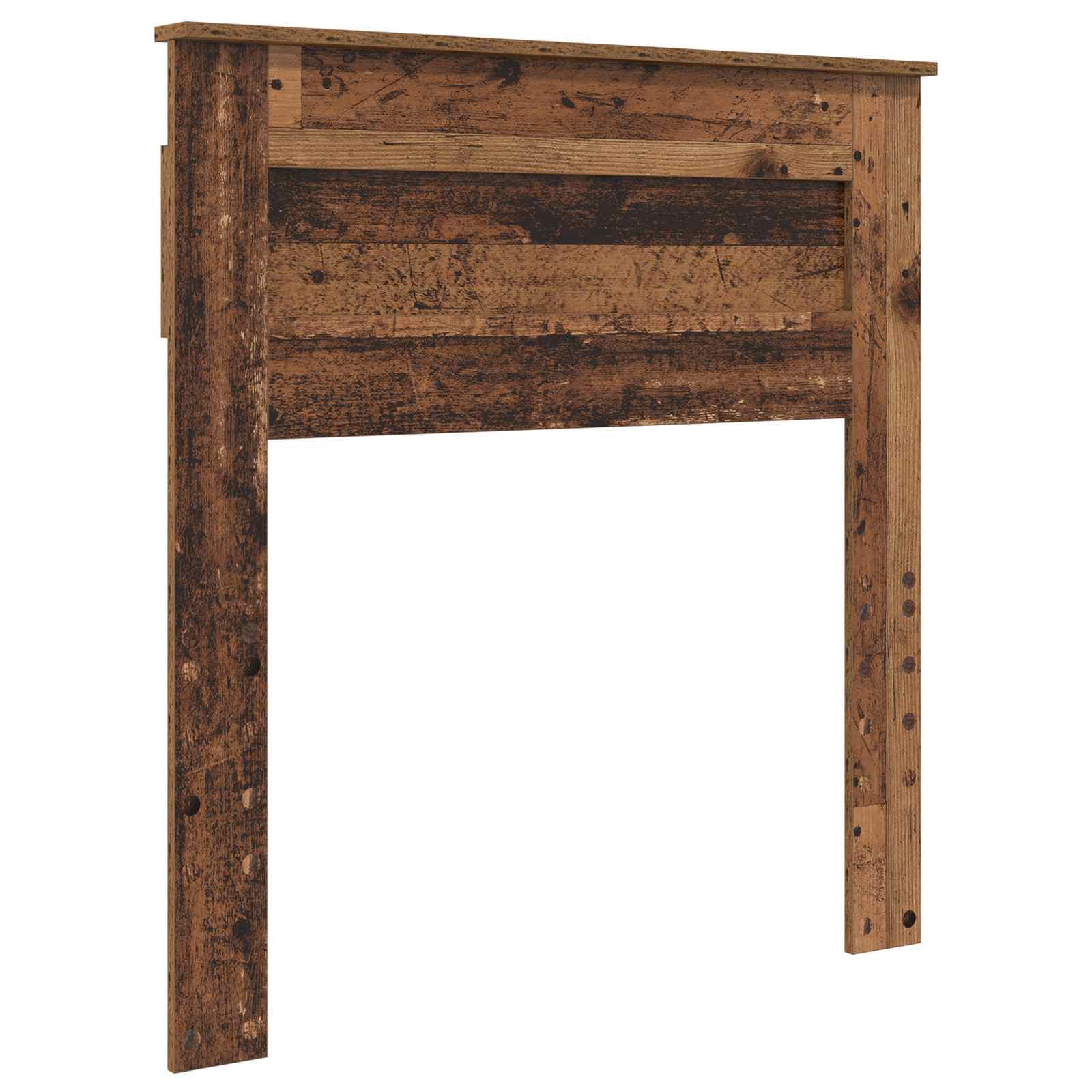 Bedframe met hoofdeinde Oudhout 90 x 190 cm Bewerkt hout is nu te koop bij PeponiXL, paradijselijk wonen!