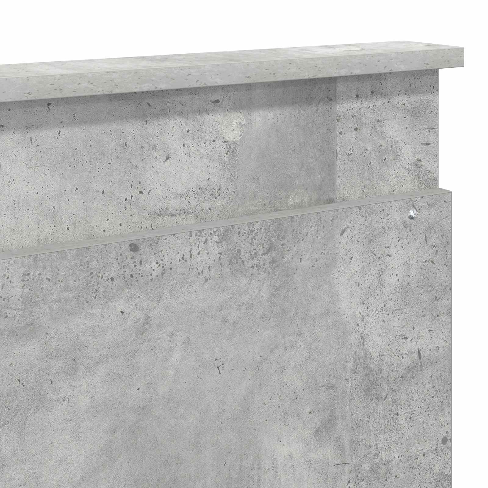 Bedframe met hoofdeinde Beton 180 x 200 cm Massief grenenhout is nu te koop bij PeponiXL, paradijselijk wonen!