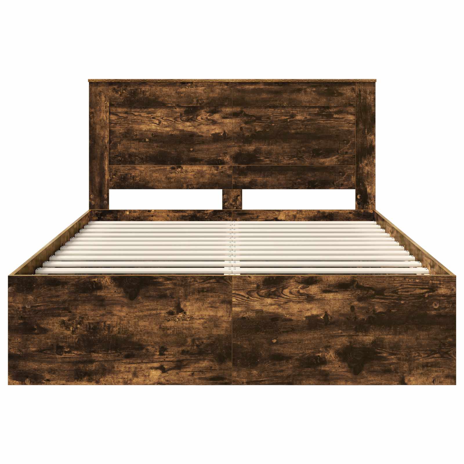 Bedframe Gerookt eiken 160 x 200 cm Massief grenenhout is nu te koop bij PeponiXL, paradijselijk wonen!