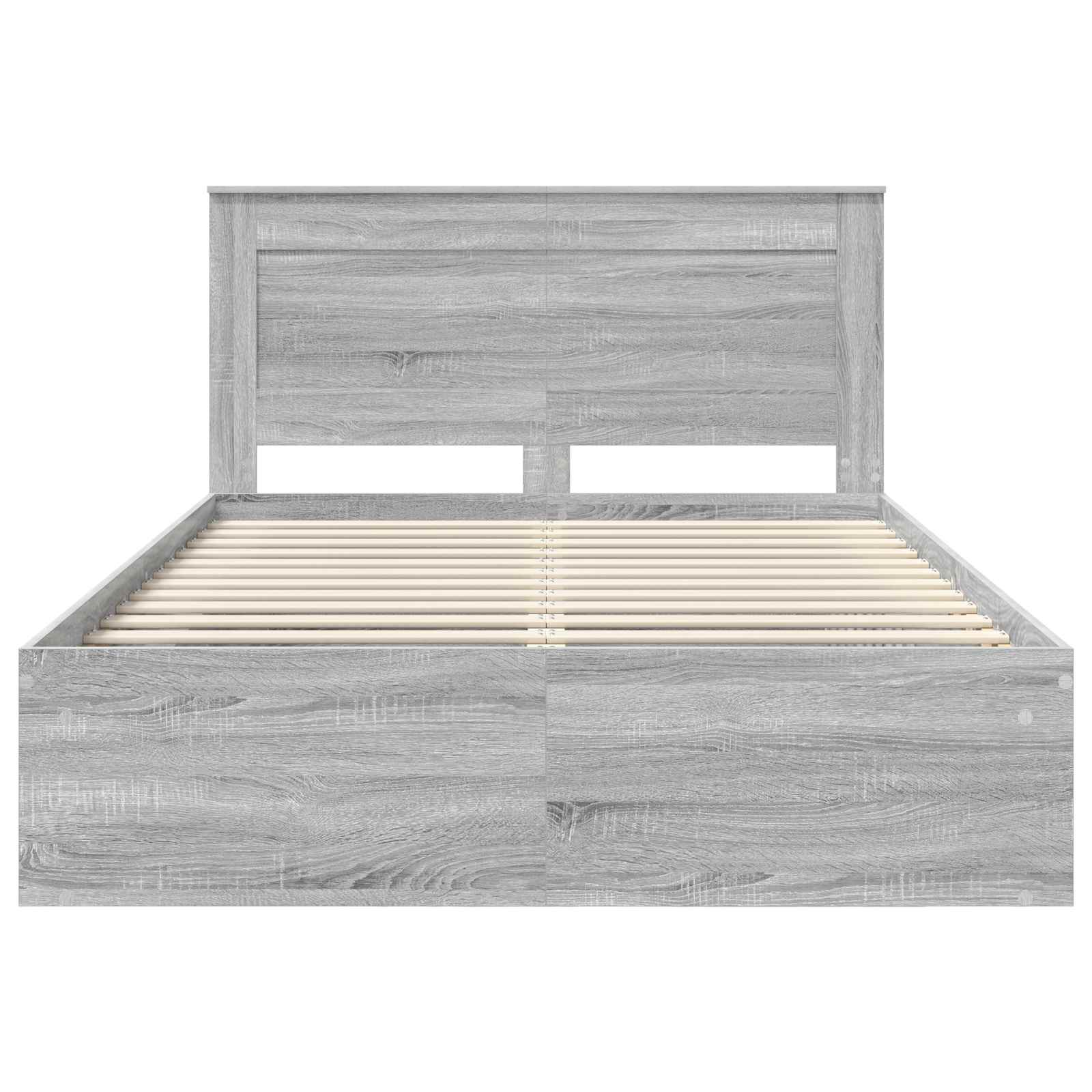 Bedframe Grijs Sonoma 140 x 200 cm Massief grenenhout is nu te koop bij PeponiXL, paradijselijk wonen!
