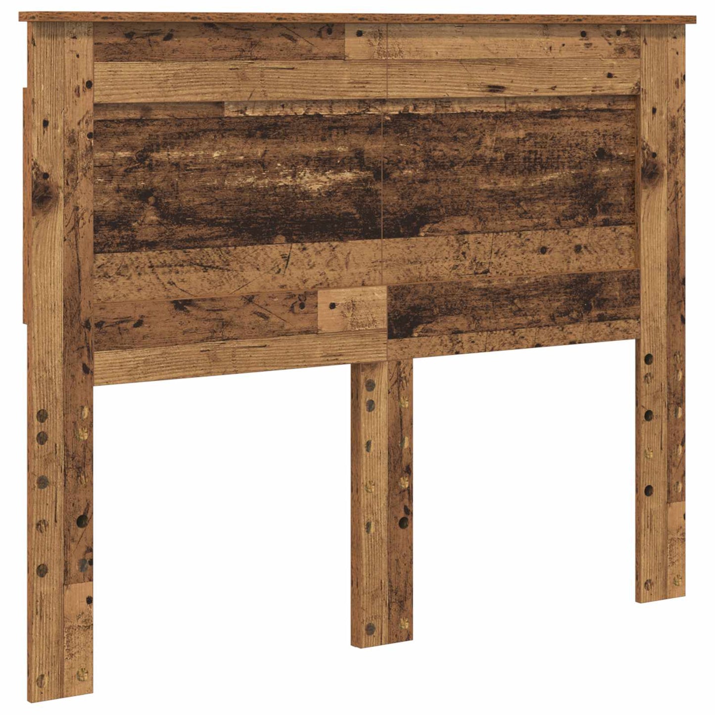 Bedframe met hoofdeinde Oudhout 135 x 190 cm Massief grenenhout is nu te koop bij PeponiXL, paradijselijk wonen!