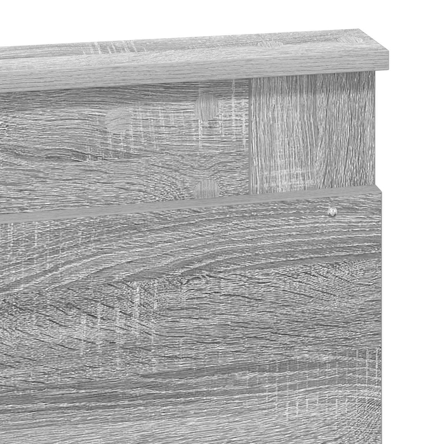 Bedframe met lade Grijs Sonoma 120 x 190 cm Massief grenenhout is nu te koop bij PeponiXL, paradijselijk wonen!