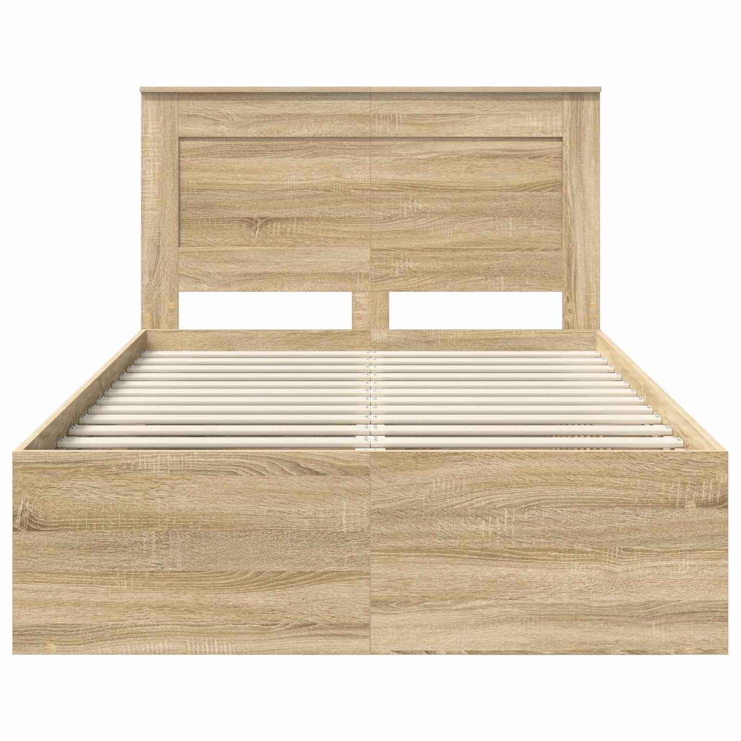 Bedframe met hoofdeinde Sonoma 120 x 200 cm Massief grenenhout is nu te koop bij PeponiXL, paradijselijk wonen!