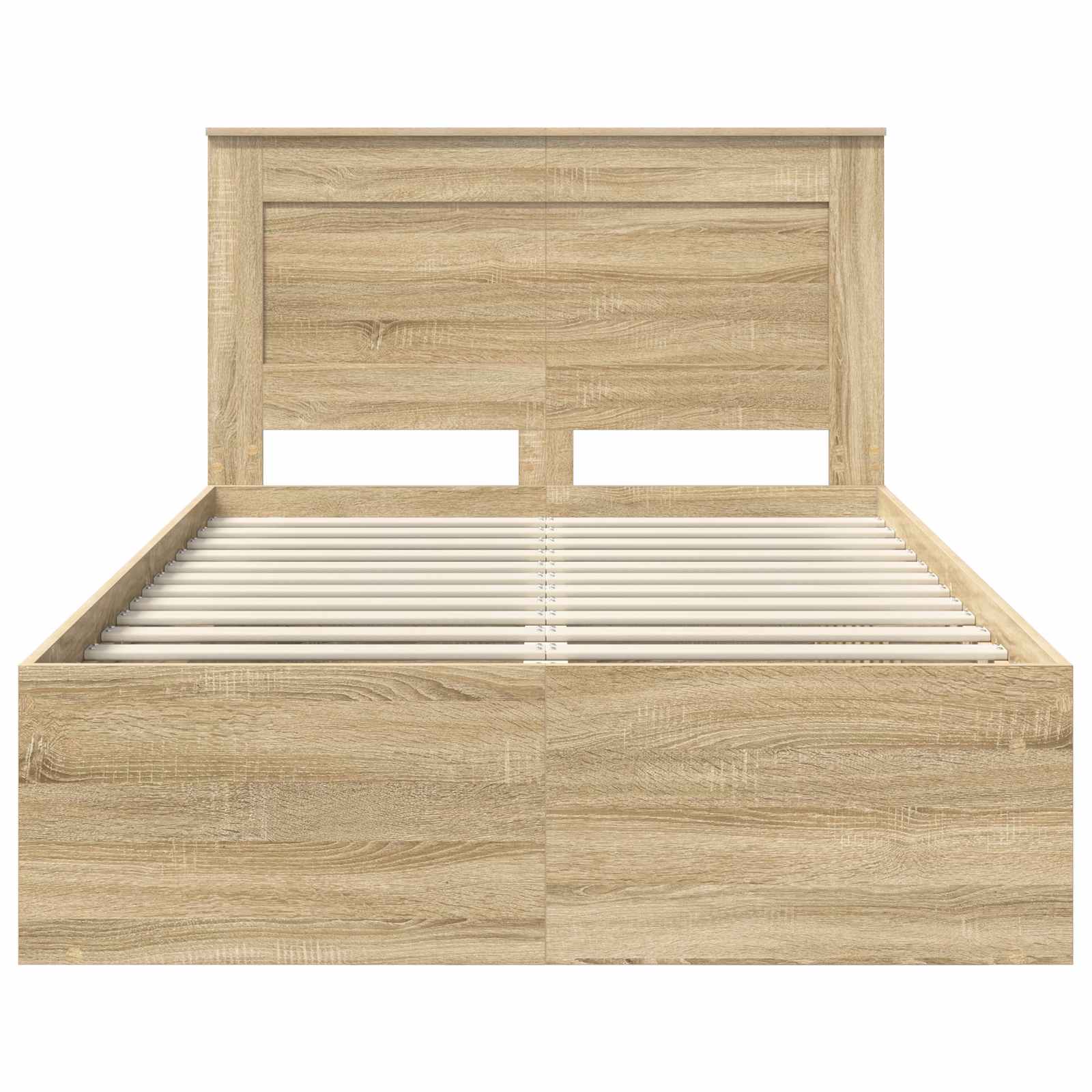 Bedframe met hoofdeinde Sonoma 120 x 200 cm Massief grenenhout is nu te koop bij PeponiXL, paradijselijk wonen!