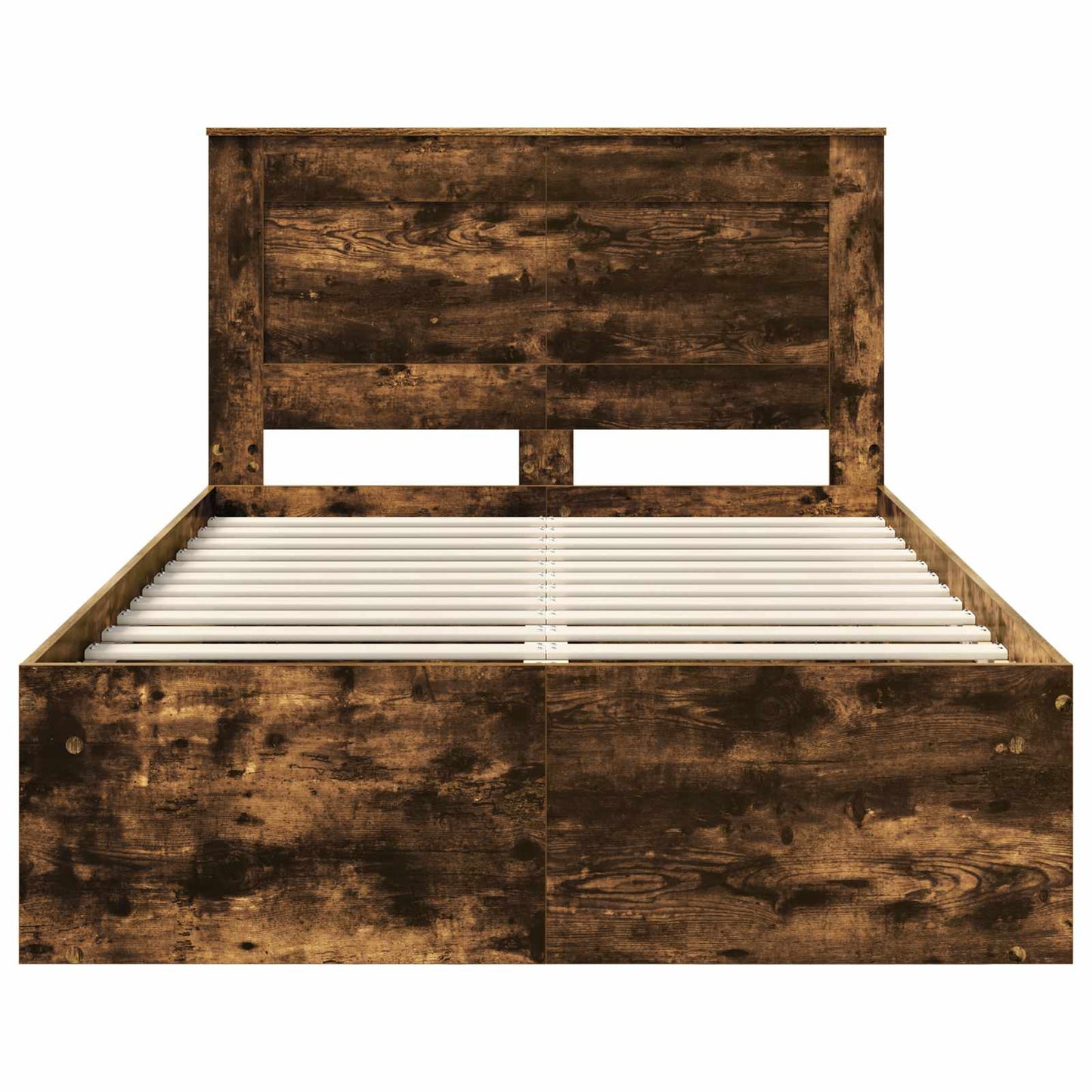 Bedframe Gerookt eiken 120 x 200 cm Massief grenenhout is nu te koop bij PeponiXL, paradijselijk wonen!