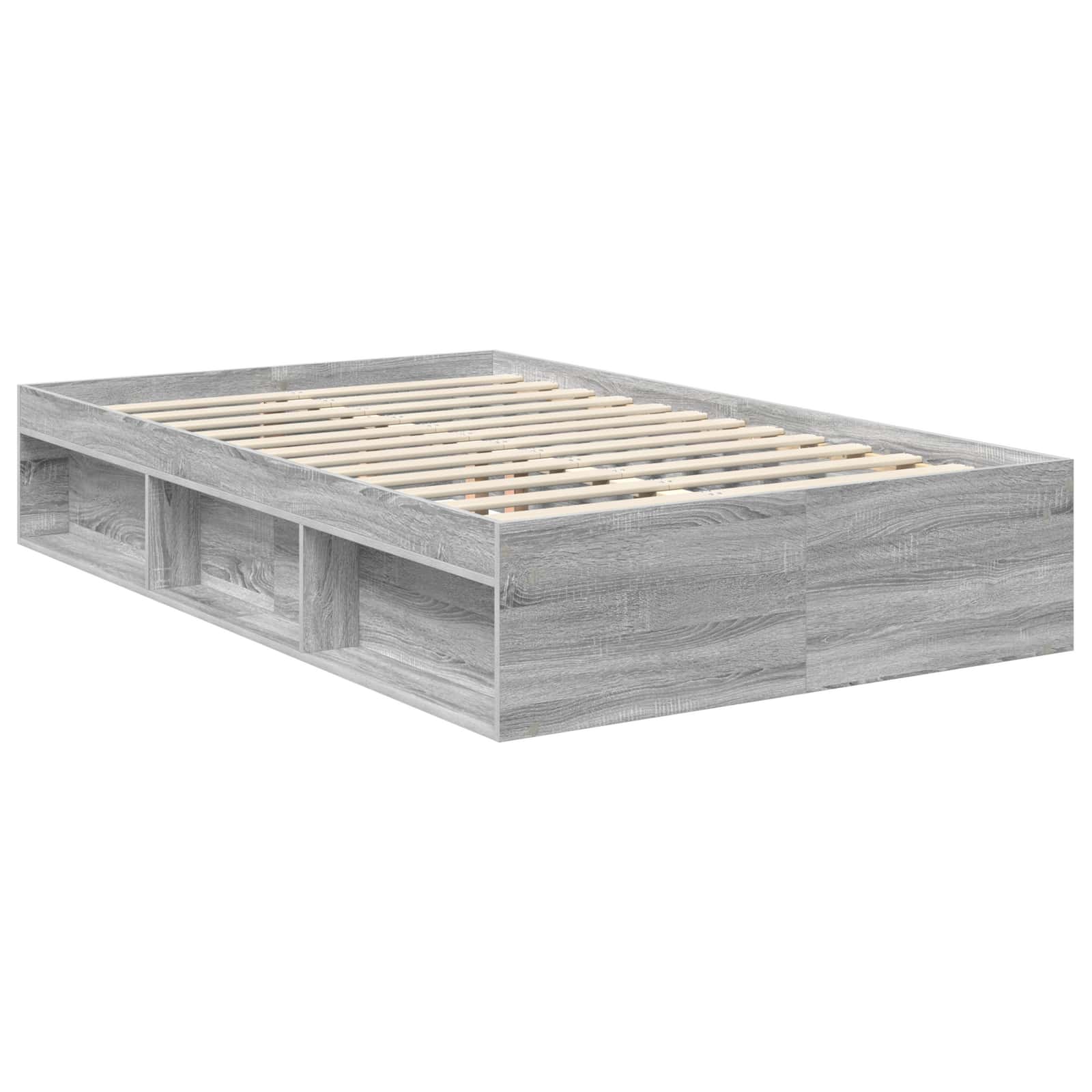 Bedframe Grijs Sonoma 120 x 200 cm Massief grenenhout is nu te koop bij PeponiXL, paradijselijk wonen!