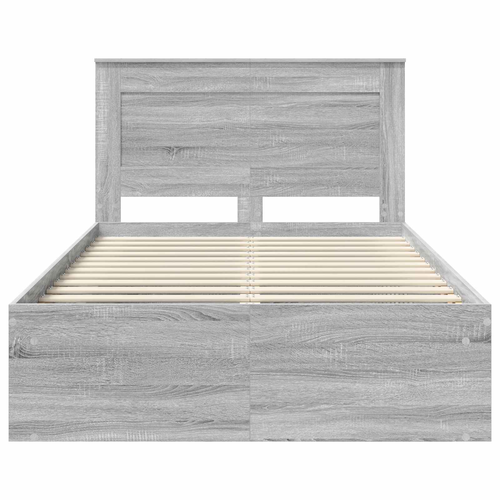 Bedframe Grijs Sonoma 120 x 200 cm Massief grenenhout is nu te koop bij PeponiXL, paradijselijk wonen!