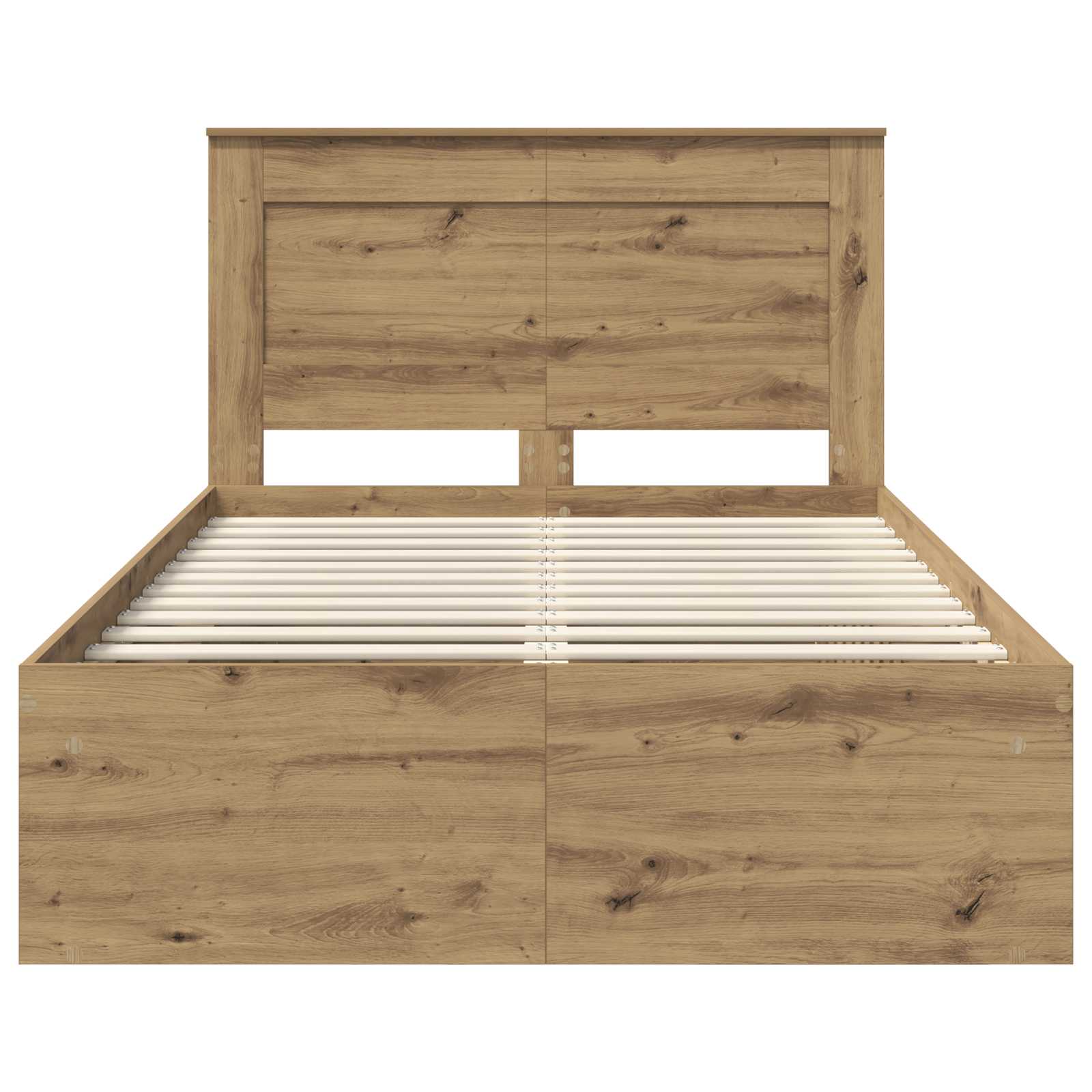 Bedframe Ambachtelijk eiken 120 x 200 cm Massief grenenhout is nu te koop bij PeponiXL, paradijselijk wonen!