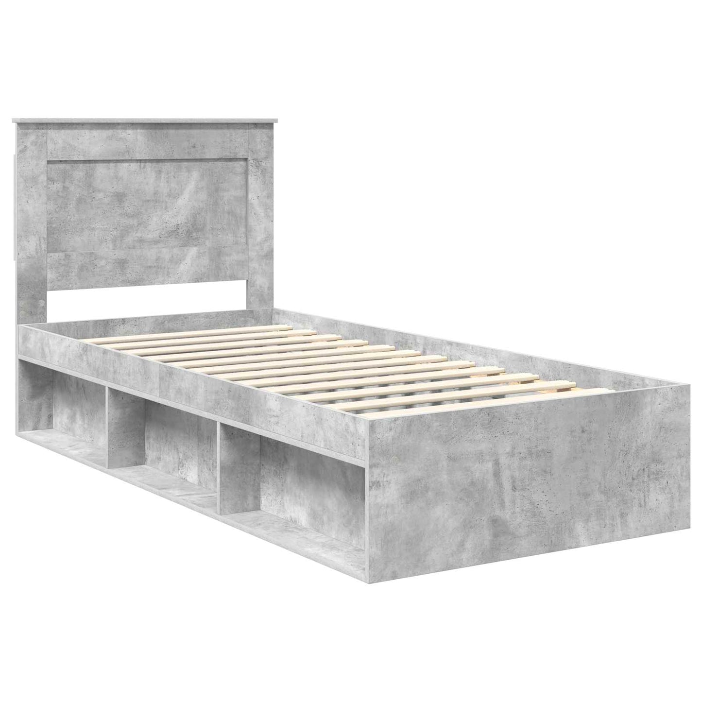 Bedframe met lade Concerte Grijs 90 x 190 cm Massief grenenhout is nu te koop bij PeponiXL, paradijselijk wonen!