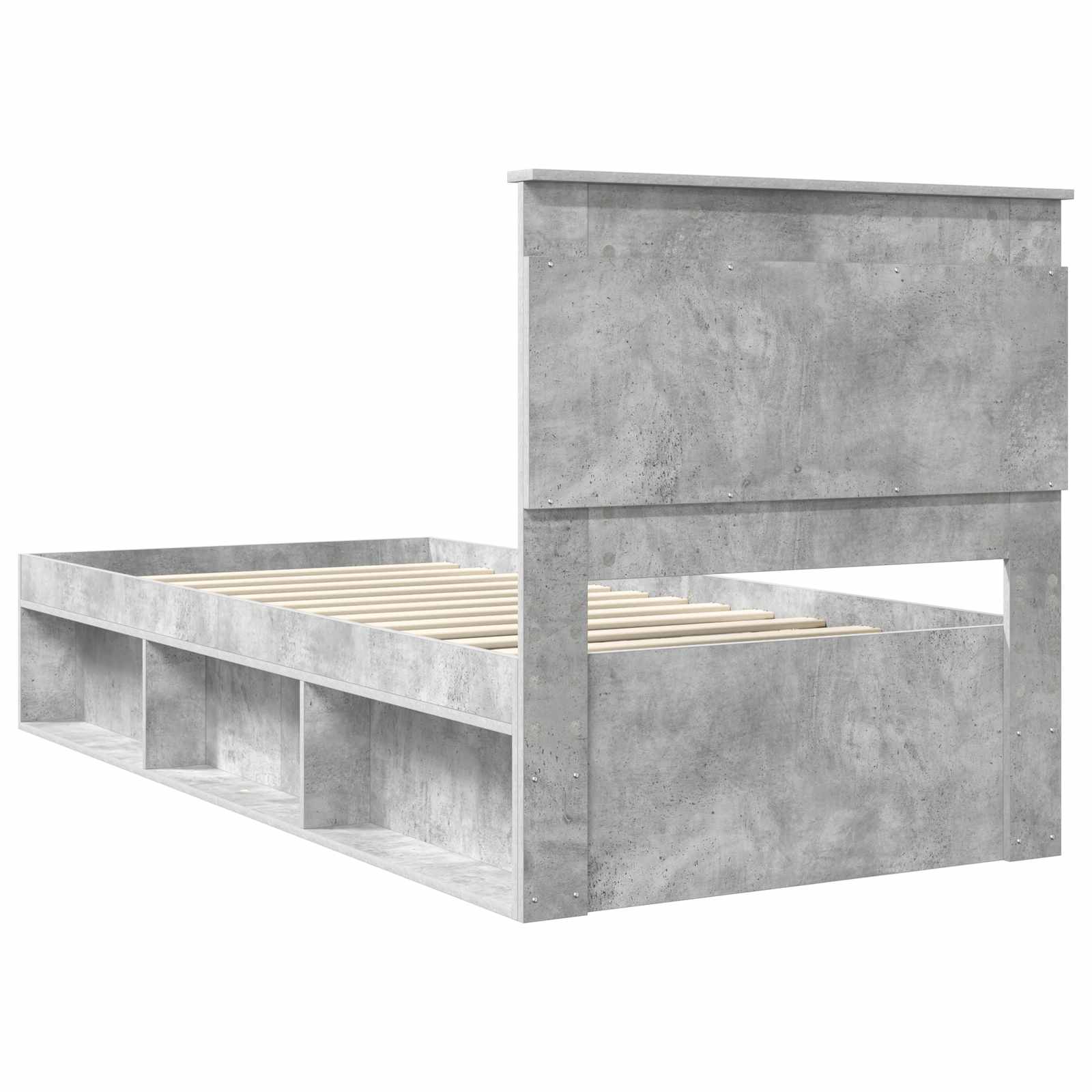 Bedframe met lade Concerte Grijs 90 x 190 cm Massief grenenhout is nu te koop bij PeponiXL, paradijselijk wonen!
