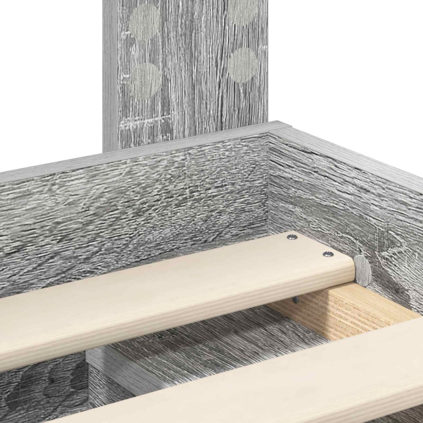 Bedframe met lade Grijs Sonoma 90 x 190 cm Massief grenenhout is nu te koop bij PeponiXL, paradijselijk wonen!