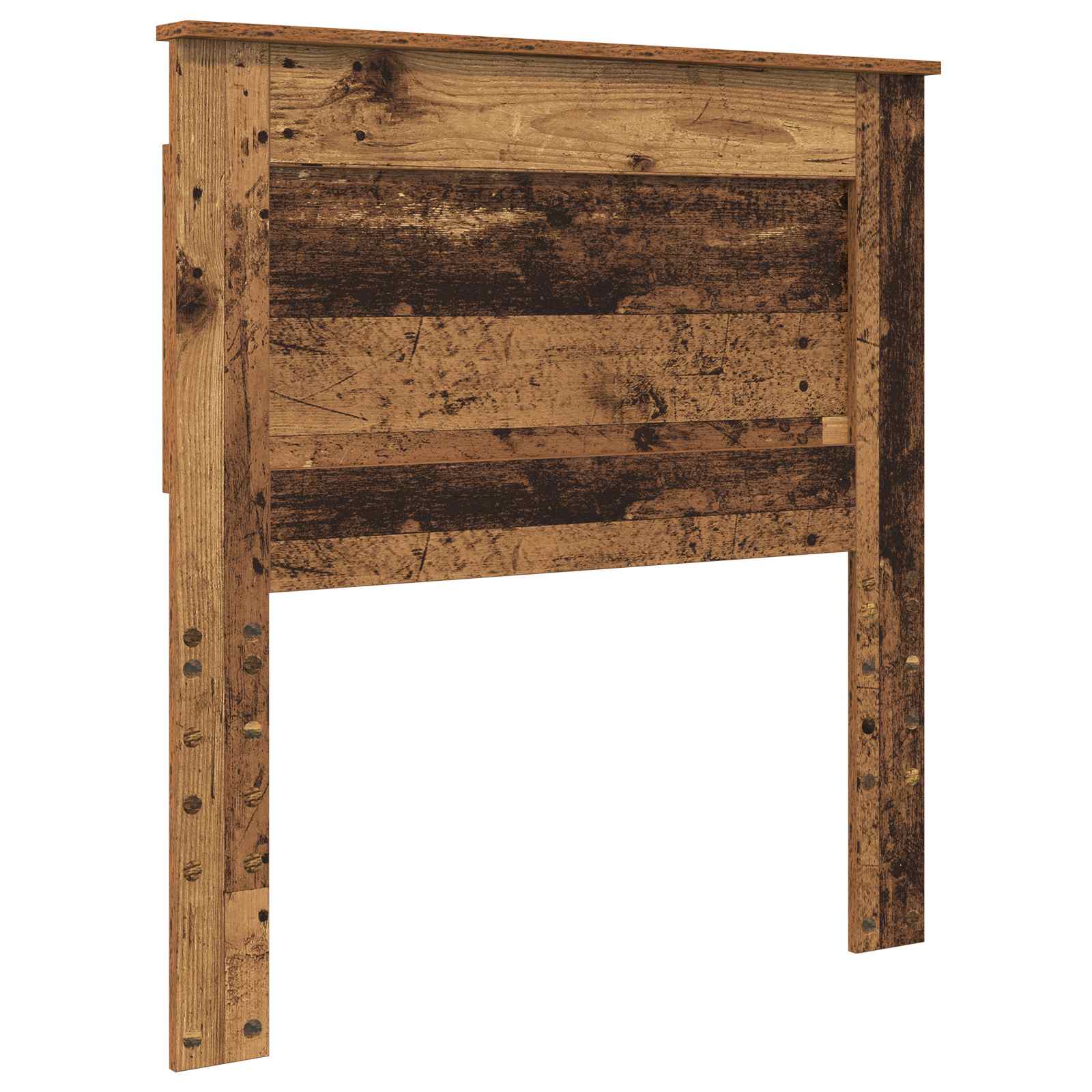 Bedframe met hoofdeinde Oudhout 90 x 200 cm Massief grenenhout is nu te koop bij PeponiXL, paradijselijk wonen!