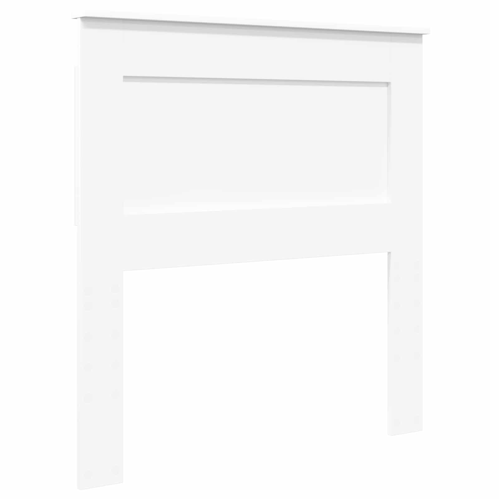 Bedframe met hoofdeinde Wit 75 x 190 cm Massief grenenhout is nu te koop bij PeponiXL, paradijselijk wonen!