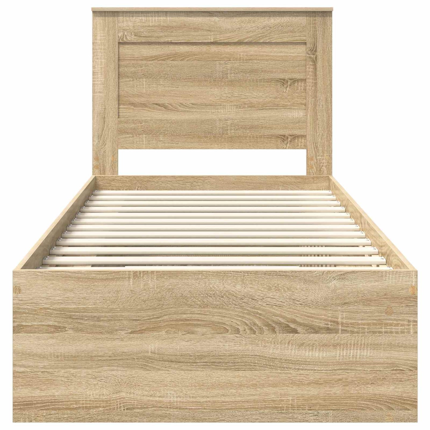Bedframe met lade Sonoma Eiken 75 x 190 cm Massief grenenhout is nu te koop bij PeponiXL, paradijselijk wonen!