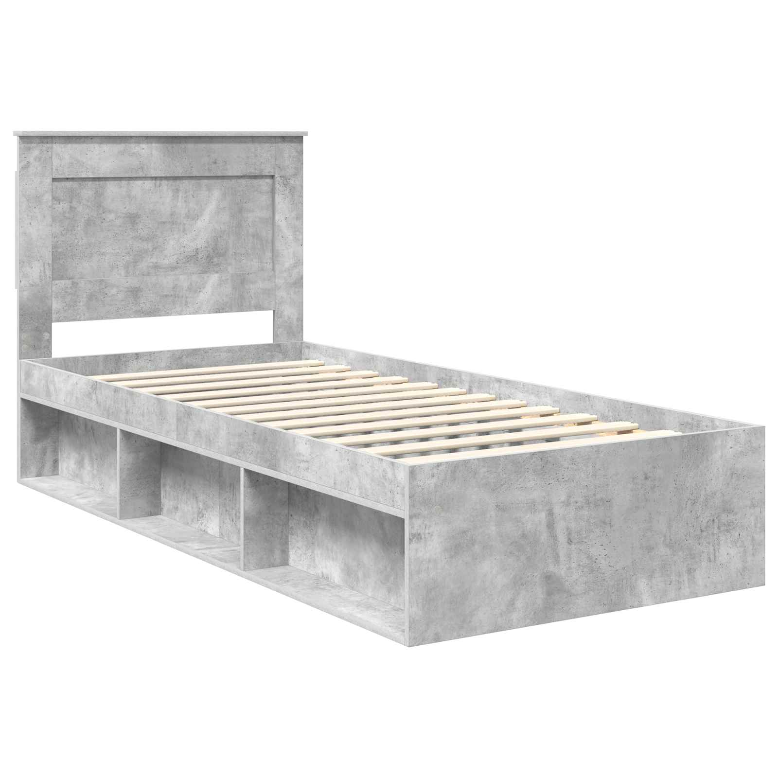 Bedframe met lade Concerte Grijs 75 x 190 cm Massief grenenhout is nu te koop bij PeponiXL, paradijselijk wonen!
