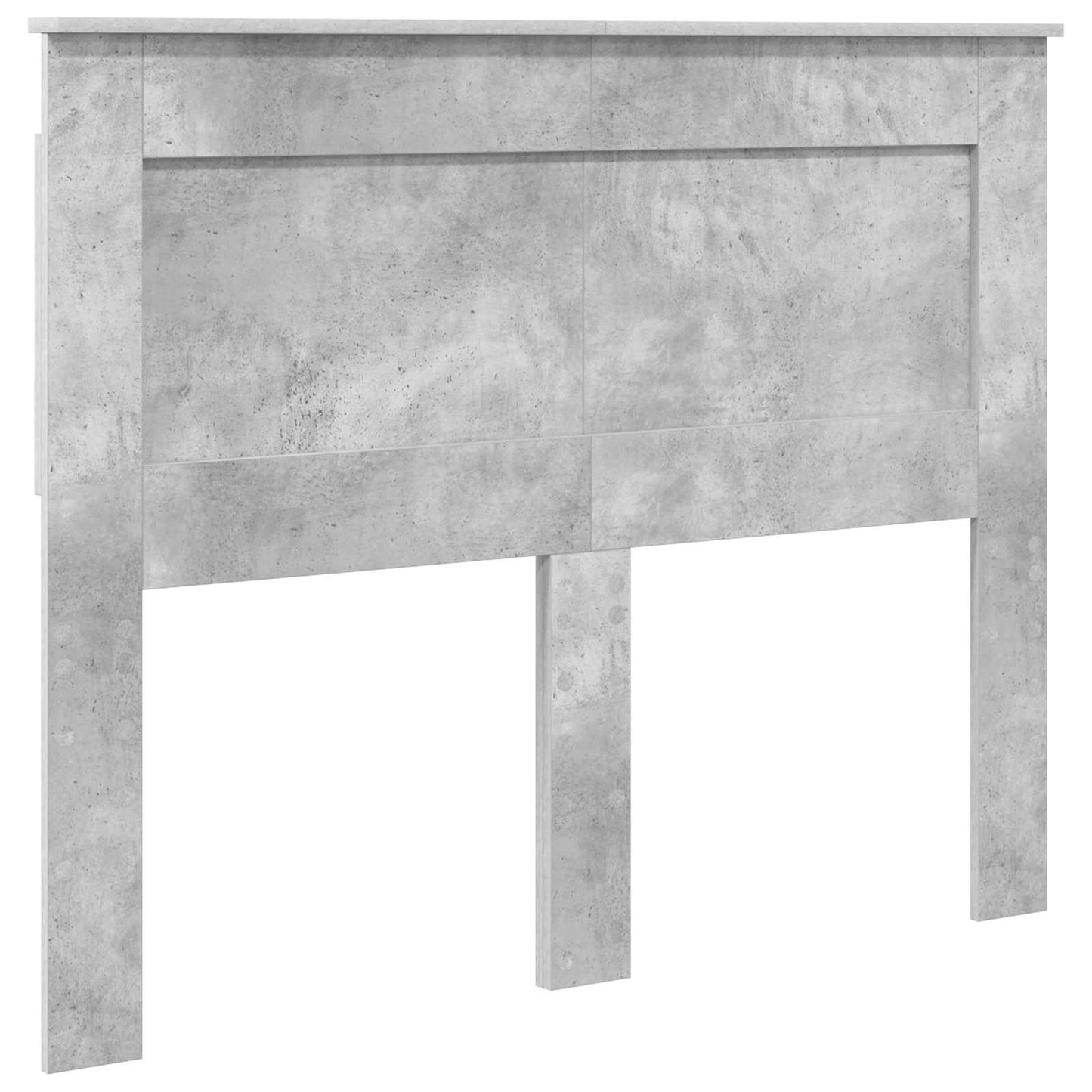 Opslag bed met hoofdeinde Beton Grijs 135 x 190 cm Bewerkt hout is nu te koop bij PeponiXL, paradijselijk wonen!